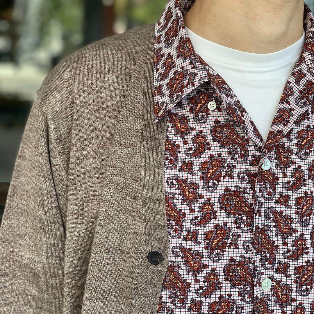 のインスタグラム：「BEAMS PLUS STYLE  #beams #beamsplus #beamsplusharajuku #harajuku #tokyo #japan #paisley #tattersall #mensfashion #menstyle #menswear」