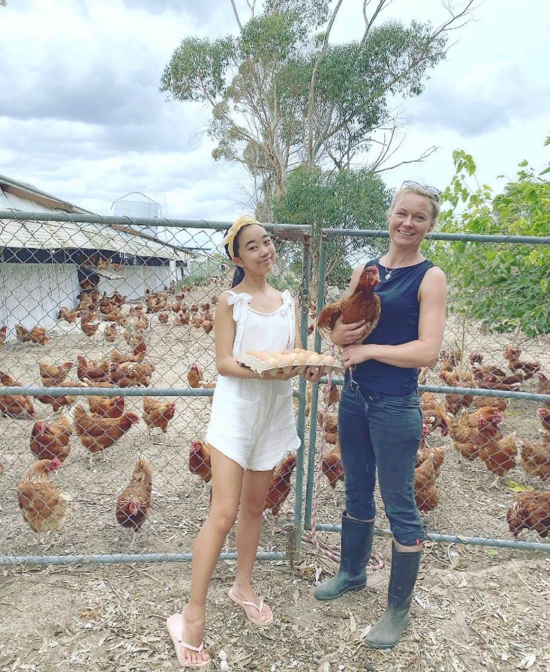Laraさんのインスタグラム写真 - (LaraInstagram)「. . Since Esperance is a tiny town, there are a lot of lovely farms! Fiona recommended me @esperance_eggs where Sally and her 3000 of “girls” (her hens) walk freely and produce lovely eggs for everyone in Esperance!  #🐔 #🥚 #🇦🇺 . . エスペランスのスーパーにはロコファームからの食材がいっぱい。 Sallyのエッグファームに遊びに行ってみたよ。Sallyは前は競走馬を育てる仕事をしていて６年前にこのエッグファームを買ったんだって。🐓が大好きで三千羽の🐓達と自分の事を「SallyとSally のガールズ🐓」と呼んでいるよ😊  サリーのガールズ達🐓、広い農場でのびのびと過ごしていたよ🥚 . . #思い出投稿  #freerangechickens  #はなしがいたまご  #エスペランス #オーストラリア旅」4月21日 21時36分 - fa_la_lara