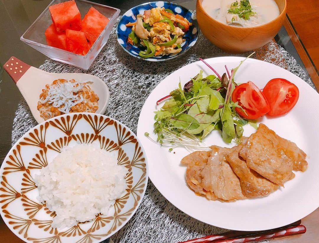 伊藤京子さんのインスタグラム写真 - (伊藤京子Instagram)「. 最近のおうちごはん🍚 和食多めですが、たまーに気分でシチューやパスタ類も💕 ちょこっとずつでもなるべく色々な食材を使うよう心がけています👩‍🍳 . #明日は番組見学&リハ #新しいジャンルにわくわく勉強も楽しい #そのためにしっかり食べて寝て健康でいましょ😊 #伊藤のおうちごはん」4月21日 23時24分 - kyoko_ito1128