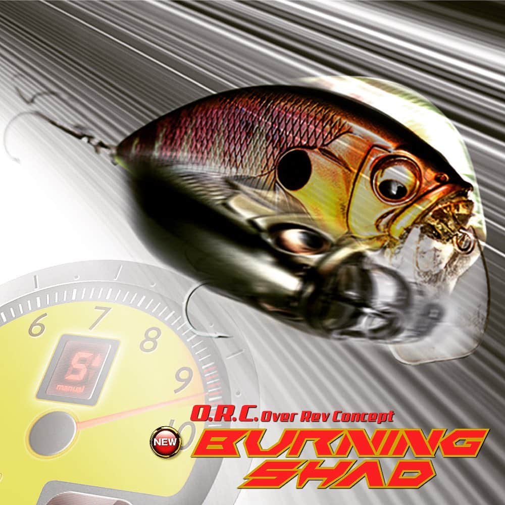 Megabass Inc.のインスタグラム：「O.R.C. BURNING SHAD 58mm 3/8oz Floating coming soon... #megabass #メガバス #yukiito #伊東由樹 #lbo2 #overrevcrank #orcburningshad #orc」