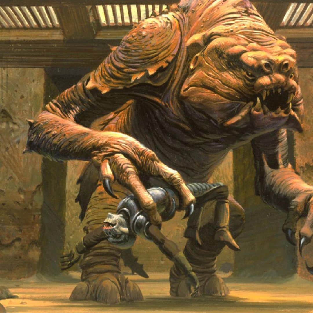 スター・ウォーズさんのインスタグラム写真 - (スター・ウォーズInstagram)「A perilous encounter with Jabba’s pet rancor. Art by the legendary Ralph McQuarrie.」4月22日 2時39分 - starwars