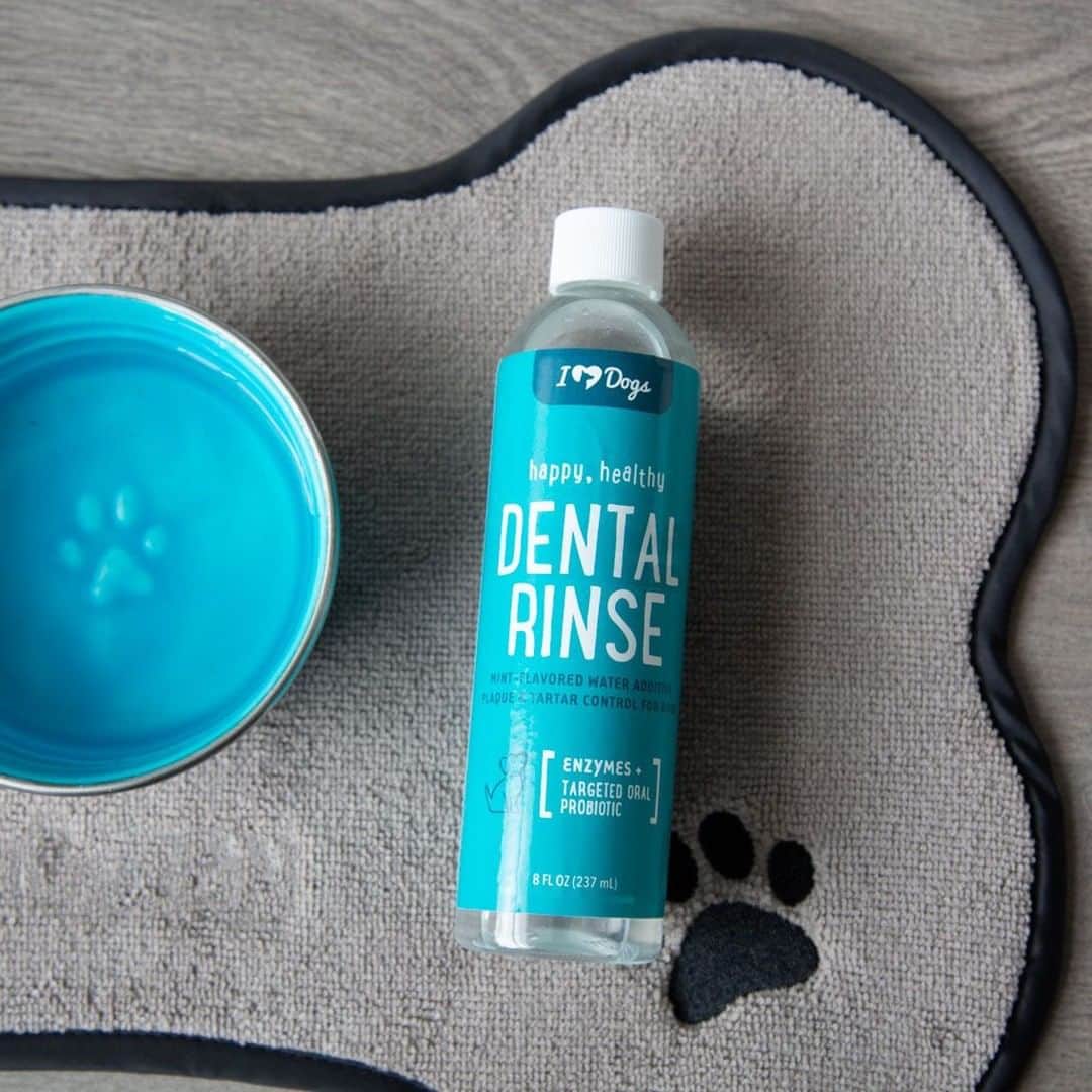 Animalsさんのインスタグラム写真 - (AnimalsInstagram)「👇 An Easy & Cheap Way to Keep Your Dog's Teeth Clean & Breath Fresh  One of the easiest ways to freshen your dog’s stinky breath can also help your pup’s body fight off dangerous periodontal disease causing bacteria – who knew?! Our Happy, Healthy™️ Dental Rinse employs enzymes and targeted oral probiotics to combat the unhealthy that’s bacteria swimming in your pup’s water bowl and making a home in his mouth. Say bye bye to your dog’s bad breath and crusty teeth.  Purchase link in @iheartdogscom bio.」4月22日 2時45分 - iheartanmls