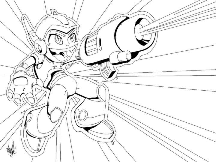 マイク・シノダのインスタグラム：「Made this drawing live on the stream today. I’m uploading it on Twitter (and texting it to everyone on my list). Feel free to color it and post your version; make sure to tag me and use #CoronaDrawing so I can see your version!」
