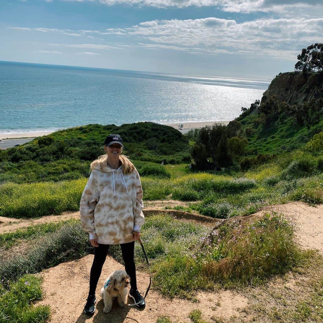 アビー・チャンピオンのインスタグラム：「Daily walk with champ」