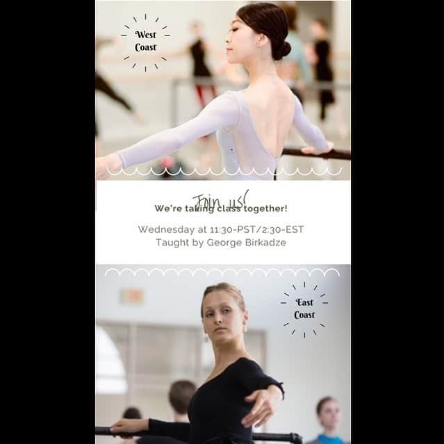 のインスタグラム：「Hey guys!!! I will be on Instagram live tomorrow 11:30-12:30 San Francisco time! @ashleyellisb and I will be taking barre with @georgebirkadze come to @misakuranaga and join us! 皆様、明日のサンフランシスコ時間11:30よりインスタグラムライブでバーレッスンをします。日本時間は午前3:30となってしまいますがご都合の良い方は是非一緒にレッスンしましょう🩰　#shelterinplace  #ballet #ballerina #ballerinalife #happy #happiness #dance #art #幸せ #バレエ #バレリーナ #rehearsal #work #season #covid_19 #homeworkout #shelterinnplacelife #サンフランシスコ　#屋内避難生活　#class #socialdistance  #quarantineworkout #instagramlive」