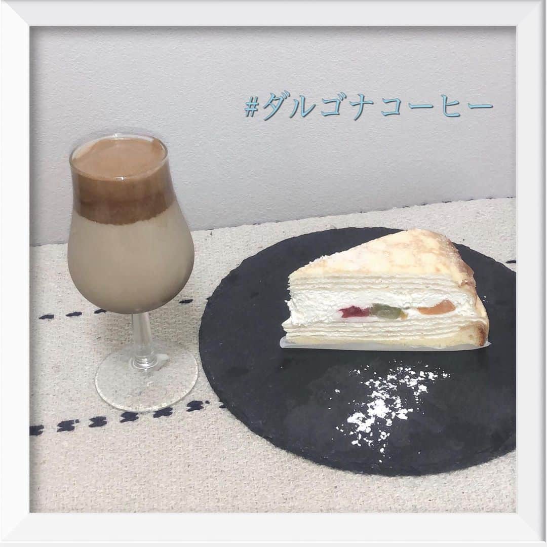 佐藤 渚さんのインスタグラム写真 - (佐藤 渚Instagram)「おうちカフェ🍰☕️ 韓国で流行りのダルゴナコーヒーを作ってみました！  ミキサーがなかったから かき混ぜるのとても大変だったよ  #ダルゴナコーヒー#おうちカフェ」4月22日 19時00分 - nagisa_1222