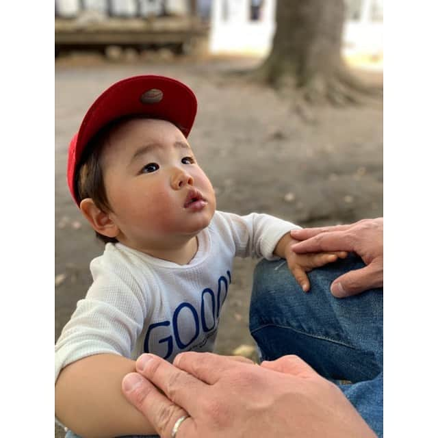 NON-Pさんのインスタグラム写真 - (NON-PInstagram)「🍀2020 / 04 / 20🍀 ・ ユウシン、1歳2ヶ月になりました👶🏻❤️ ・ 最近の変化は、 💡スプーンですくって渡すと上手に食べる🥄 💡好きな絵本がどんどん変わる(今は「ねないこだれだ」)が好き📚 💡言葉を真似する(「あ〜あ」「ワンワン」「まんま」が得意❗️ちょっと前は「にゃあにゃあ」言うてたけど急に言わなくなるwたまに「パパ」「ママ」も言う❤️ 今日急に「パンマン」言い出した❗️多分「アンパンマン」の事だと思う❗️) 💡ただ、何を見ても「ワンワン」って言う😅ww 💡相変わらず歩かないw そもそも歩く事に興味がないのでw歩く事に興味持つように歩く練習してる👣 相変わらずハイハイは高速です👍 💡自然に触れさせたくて、天気のイイ日は芝生に解き放つ🍀 ハイハイしまくるから、膝がドロドロ💦 洗濯大変だけど、楽しそうだし疲れて良く寝てくれるから👍) 💡踊ります🕺🎶(特技はトワークw) 💡首振ってイヤイヤする(イヤじゃなくて楽しい時もするけどw) ・ ざっくりこんな感じです👶🏻 どんどん益々可愛いです😍❤️👶🏻 ←親バカ ・ こんな大変な世の中だけど、すくすく元気に育ってくれて嬉しいです‼️ ユウシンのおかげで、こんな時でも毎日楽しいし、毎日笑顔で過ごせてる‼️ ホント、ユウシンに生かさせてるなぁと実感😌 ありがとう❤️ ・ ・ #コロナに負けるな #生まれてきてくれてありがとう  #1歳2ヶ月 #1years2month  #baby #boy #👶🏻 #happy #smile  #友優心 #ゆうしん #yuushin #cute #🤱🏻 #宝物 #mylove #iloveyou #愛してる」4月22日 19時26分 - nonp_mam