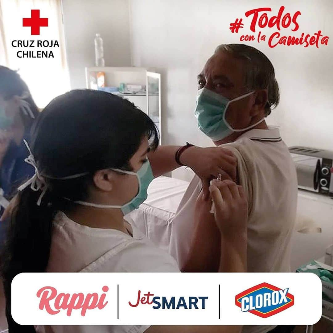 ガリー・メデルさんのインスタグラム写真 - (ガリー・メデルInstagram)「Nuevas marcas se suman a @TodosConLacamiseta. En las ultimas horas hemos confirmado donaciones a la @cruzrojachilena de @CloroxChile (productos de aseo), @jetsmart_chile (traslado de voluntarios a distintos puntos de Chile) y @rappichile (donación através de su app). Gracias a todos!!! esta lucha contra el Coronavirus la ganamos entre todos.  #todosconlacamiseta  Recuerda hacer tu donación en la cuenta #1708 del Banco Santander. Toda la info en www.cruzroja.cl」4月22日 11時54分 - gary_medel17