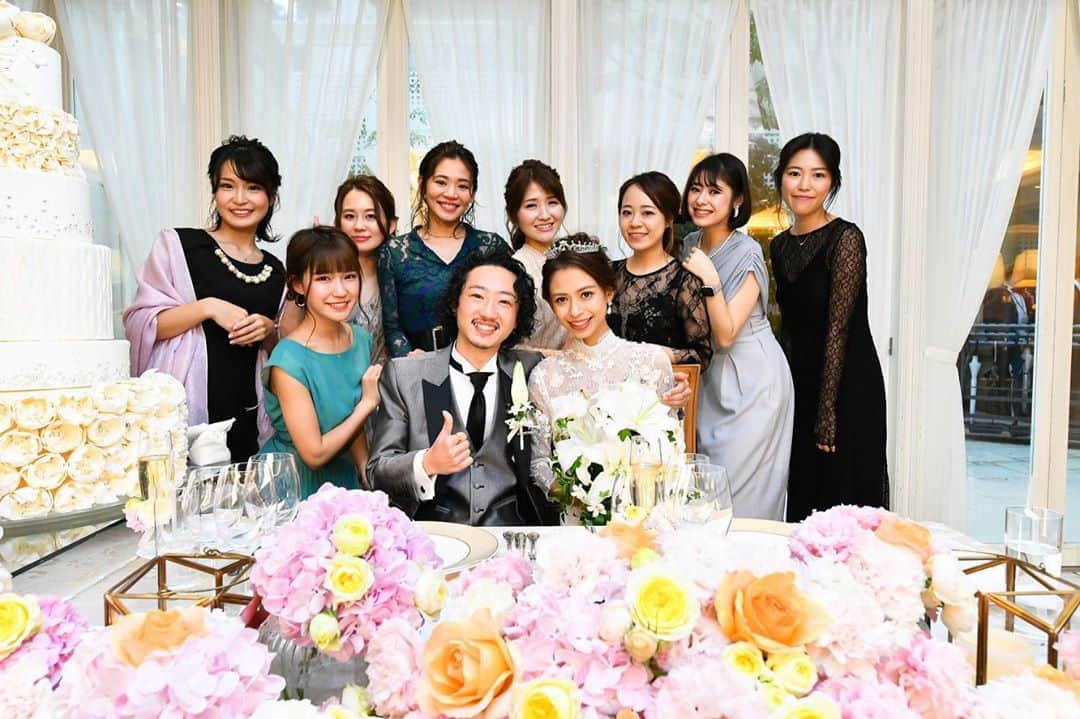 間宮梨花さんのインスタグラム写真 間宮梨花instagram 03 14 結婚式 きてくれたみんなと 1 みんな可愛いかっこいい 結婚式 青山セントグレース大聖堂 披露宴 ウェディングドレス ウェディングレポ タキシード ウェディングヘア 仲間
