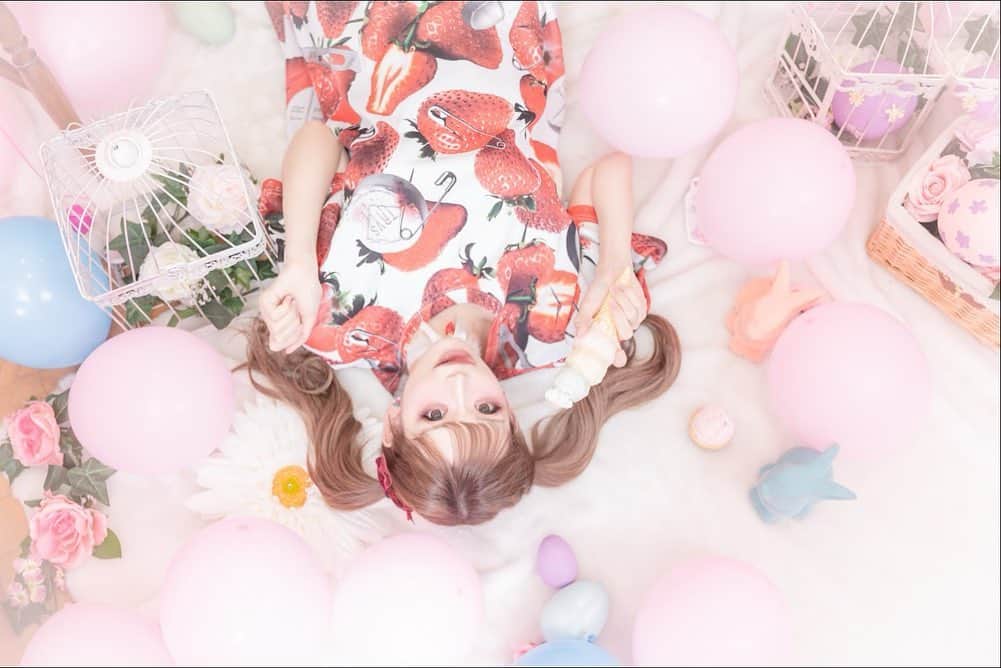 優月心菜さんのインスタグラム写真 - (優月心菜Instagram)「久々に撮影してきました👼👼👼❤️ #atlierfuwary #fuwary #フワリー #ゆめかわ　#ゆめかわいい #苺 #イチゴ #いちご　#ツインテール　#civarize」4月22日 17時07分 - yuzuki_cocona