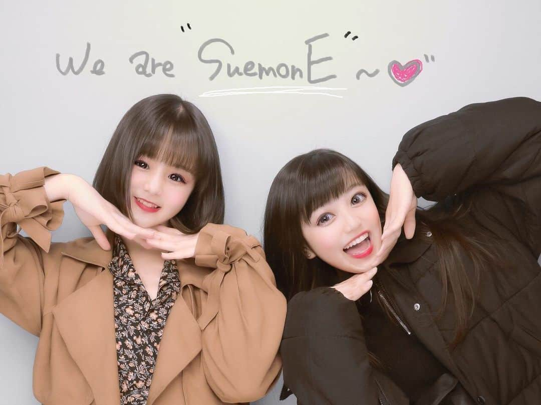 SuemonE（すえもね）のインスタグラム：「本日の #1日1すえもね 💞 ・ JKのプリクラですよ。 お納めください。 ・ ・ #プリクラ #JK #dance #dancer #吉屋すえか #立田桃音」