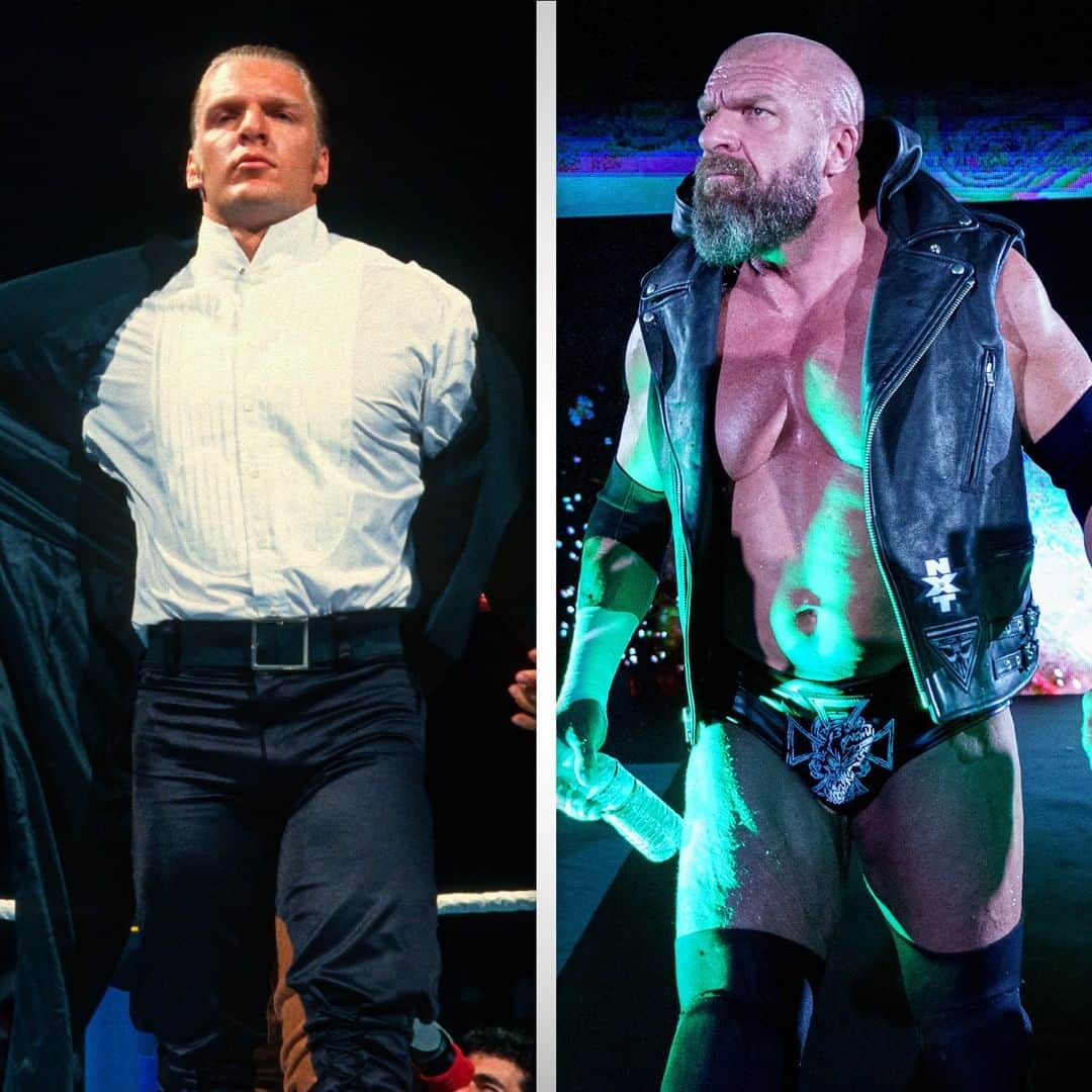 WWEさんのインスタグラム写真 - (WWEInstagram)「From blueblood to bone-breaker. What a difference 25 years makes. @tripleh #HHH25」4月23日 5時00分 - wwe
