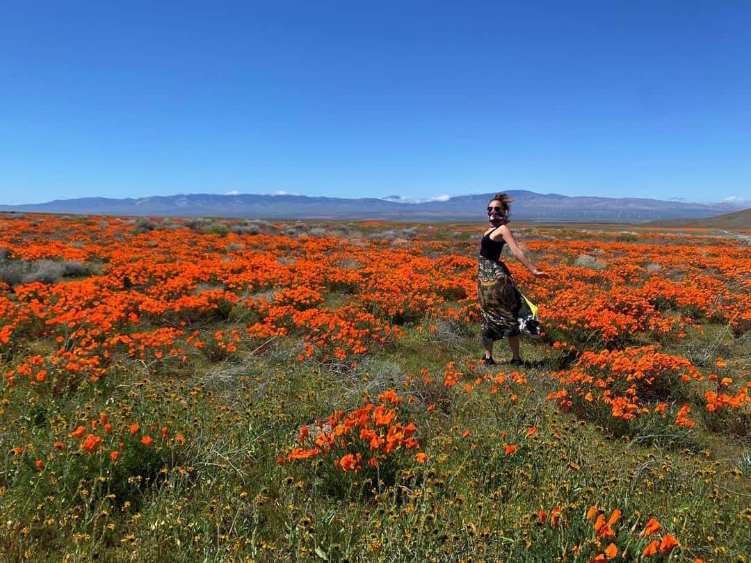 オードリー・ウィットビーのインスタグラム：「Loving this Midsommar moment for me. #EarthDay」