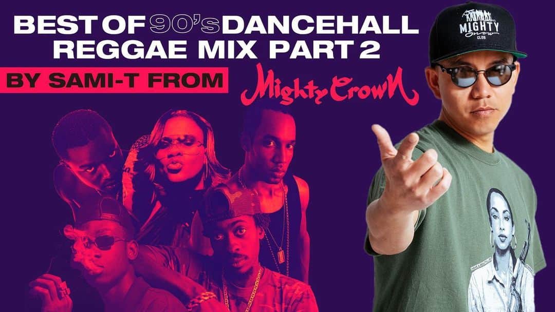 MIGHTY CROWNのインスタグラム：「#90s jugglin part 2 is out now on Mightycrown official YouTube ! Go register!  90年代　#ダンスホール パート2 発射　 マイティークラウン ユーチューブ　より！ 登録よろしくどうぞ〜 #reggae #dancehall #jugglin I’m not a Dj , I’m a #selector #soundman  Selection Mi ting deh  Link in da bio  https://youtu.be/4vcn3fW7_J8」
