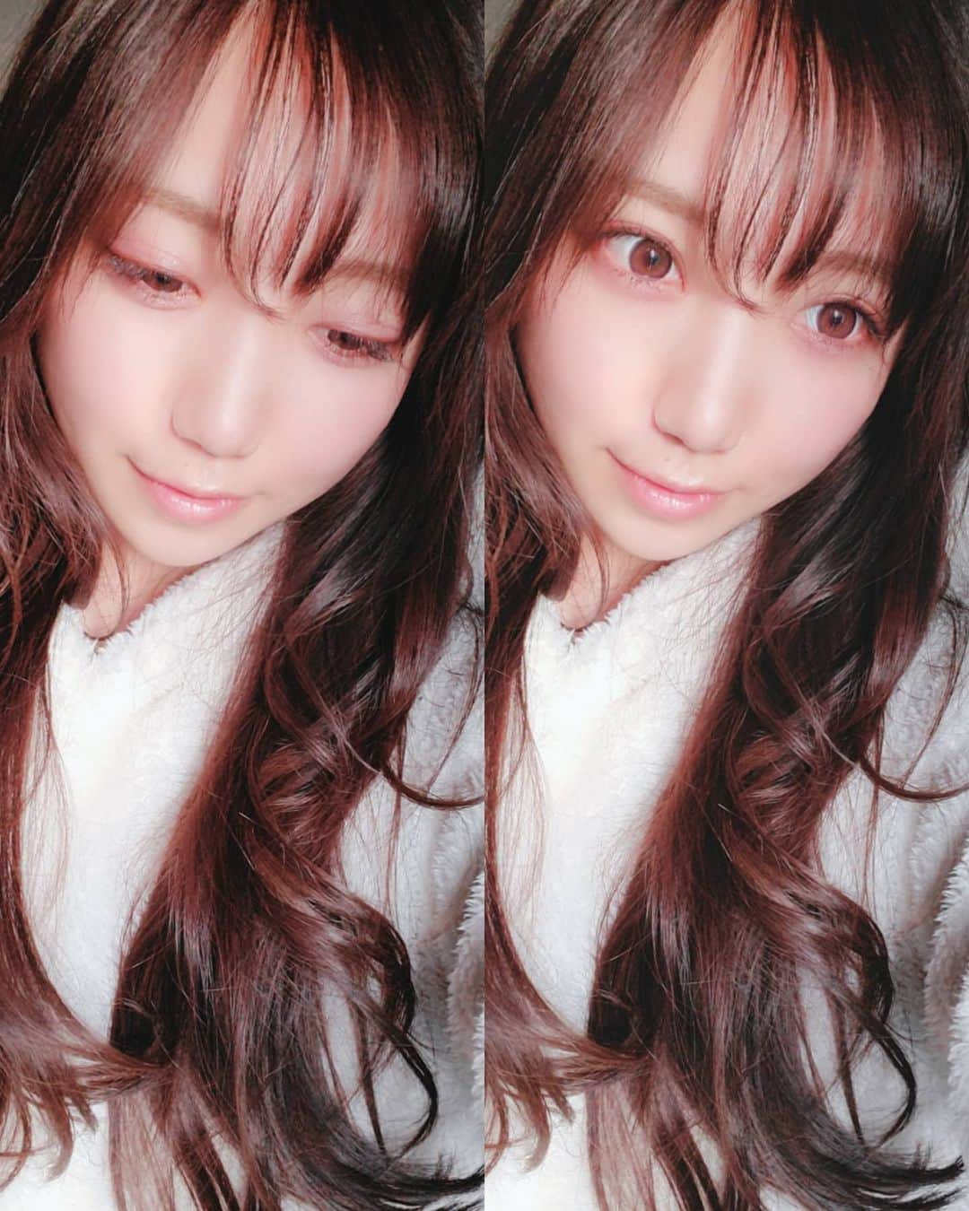 永瀬那奈さんのインスタグラム写真 - (永瀬那奈Instagram)「ずっとパジャマです。  昨日のTwitterにのせたやつブレブレ過ぎたから取り直したよー！！ 今度はちゃんとぶれてない👼  れみちゃんといったマリクワのイベントでもらったアイシャドウのこの色今日はじめて使ってみてキラッキラでかわいいんだけど写らなくて残念💄💋 #くまのパジャマ #メイク #まつエク #カラーエクステ #maryquant　#カラコン #colorfuljukebox #ルームウェア #ルームウェア女子 #部屋着 #おうち時間 #japanesegirl #ポートレート #写真好きな人と繋がりたい」4月22日 21時47分 - nananana915