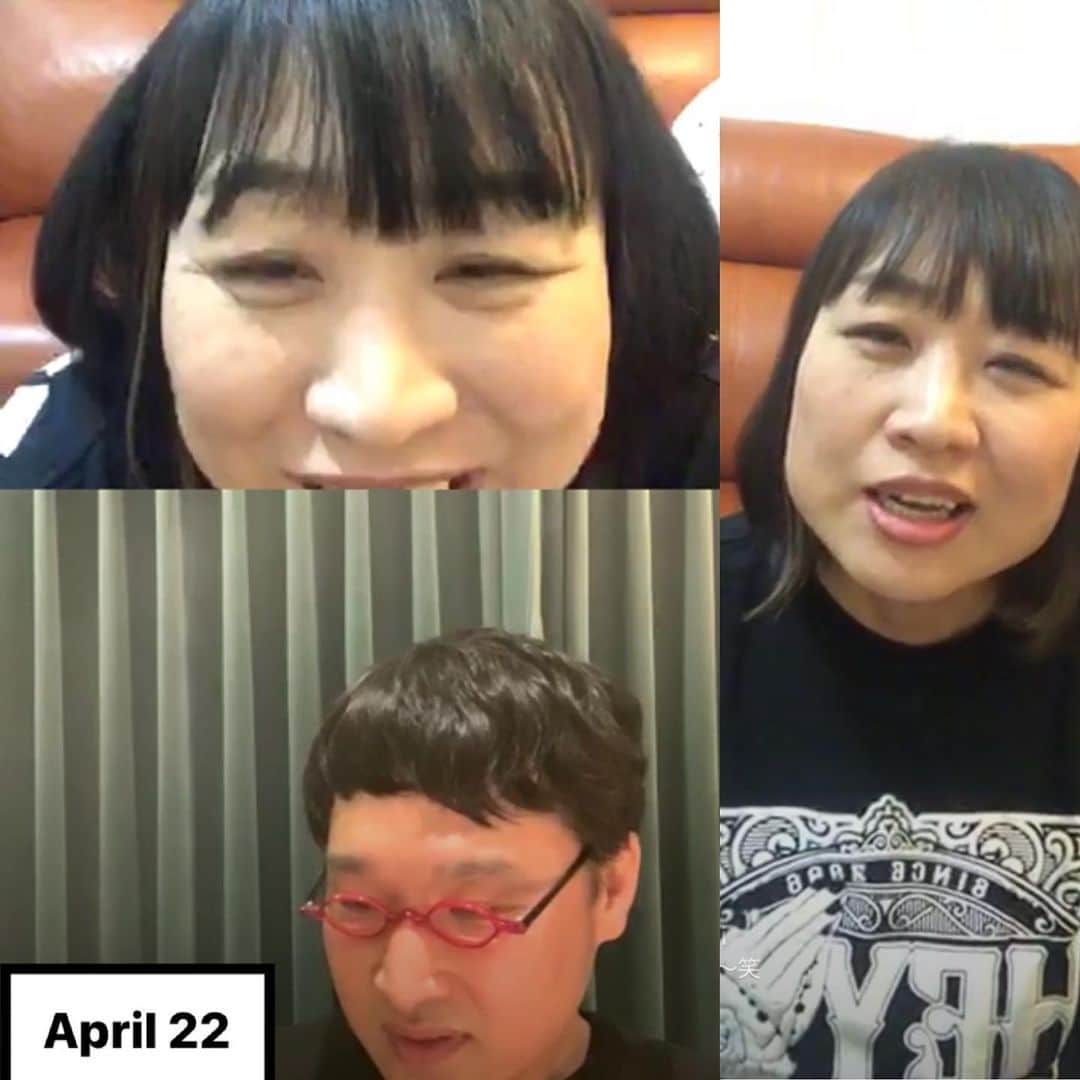 南海キャンディーズ【公式】のインスタグラム：「インスタライブありがとうございました☺︎☺︎！！ 直前まで結果バタバタしてました😫！！ 来週もお願いいたしますー！  #南海キャンディーズ #インスタライブ #エンディングは #防人の歌」