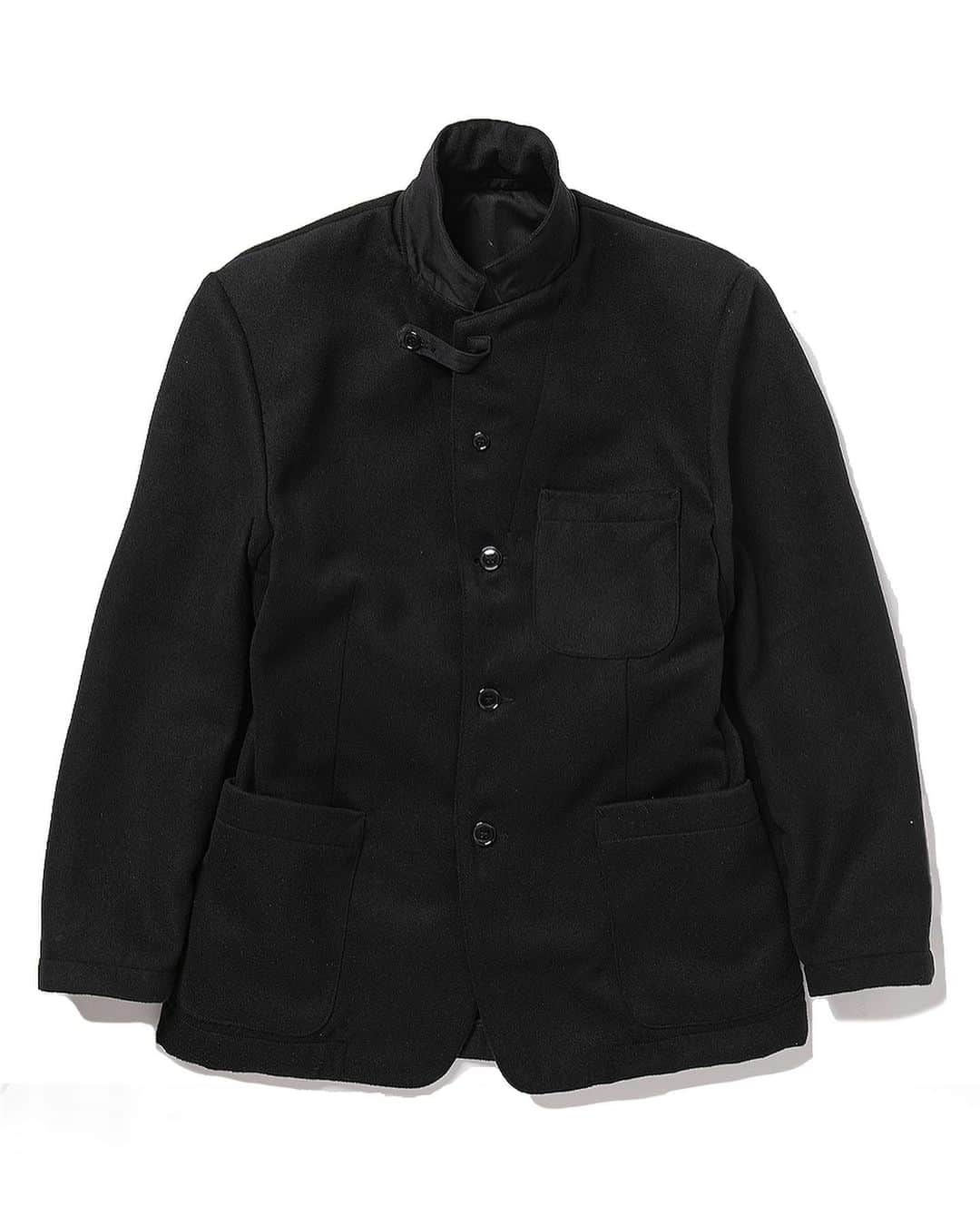 スタビライザー ジーンズのインスタグラム：「AW2020 8-33M sport coat color: black fabric: light weight melton material: 100% polyester chest: 36.38.40.42.44 release: Oct.2020 price: 34000JPY+tax #stabilizergnz」