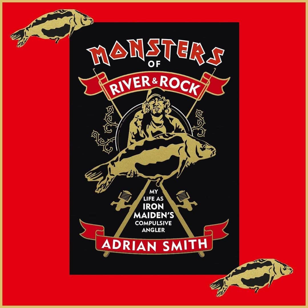 エイドリアン・スミスのインスタグラム：「I’m very excited to tell you that you’ll be able to 'catch' my new fishing book later this year! 'Monsters Of River & Rock’ - September 3rd in the UK & Ireland (with more countries to follow)  We’re also working on some special editions of the book, which we’ll let you know about in due course.  #AdrianSmith #IronMaiden #MonstersOfRiverandRock #Fishing #Book」