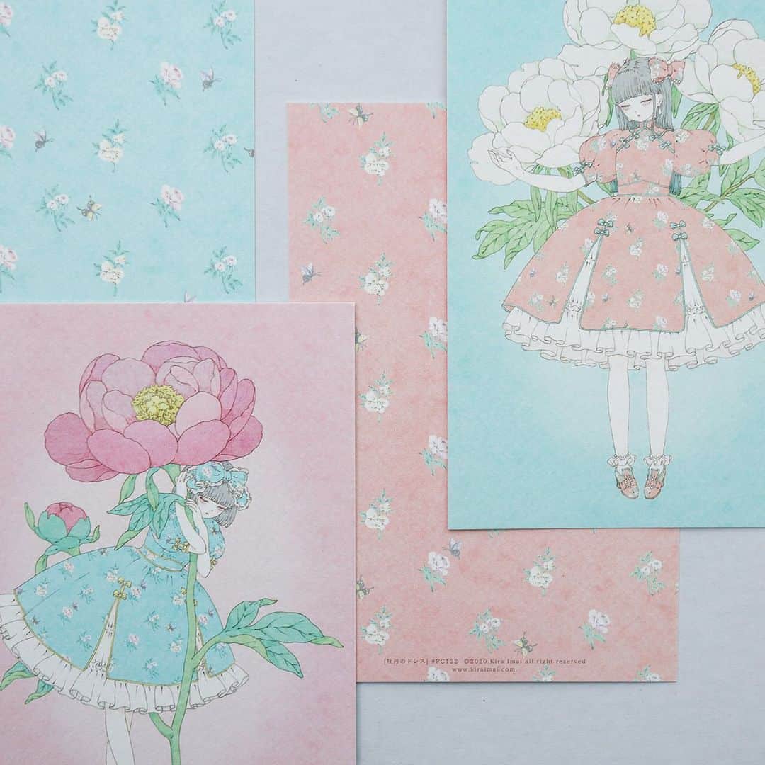 今井キラのインスタグラム：「人形と絵の春展のポストカードとポスターがWebStoreに入荷しました🌷﻿ https://kiraimai.booth.pm」