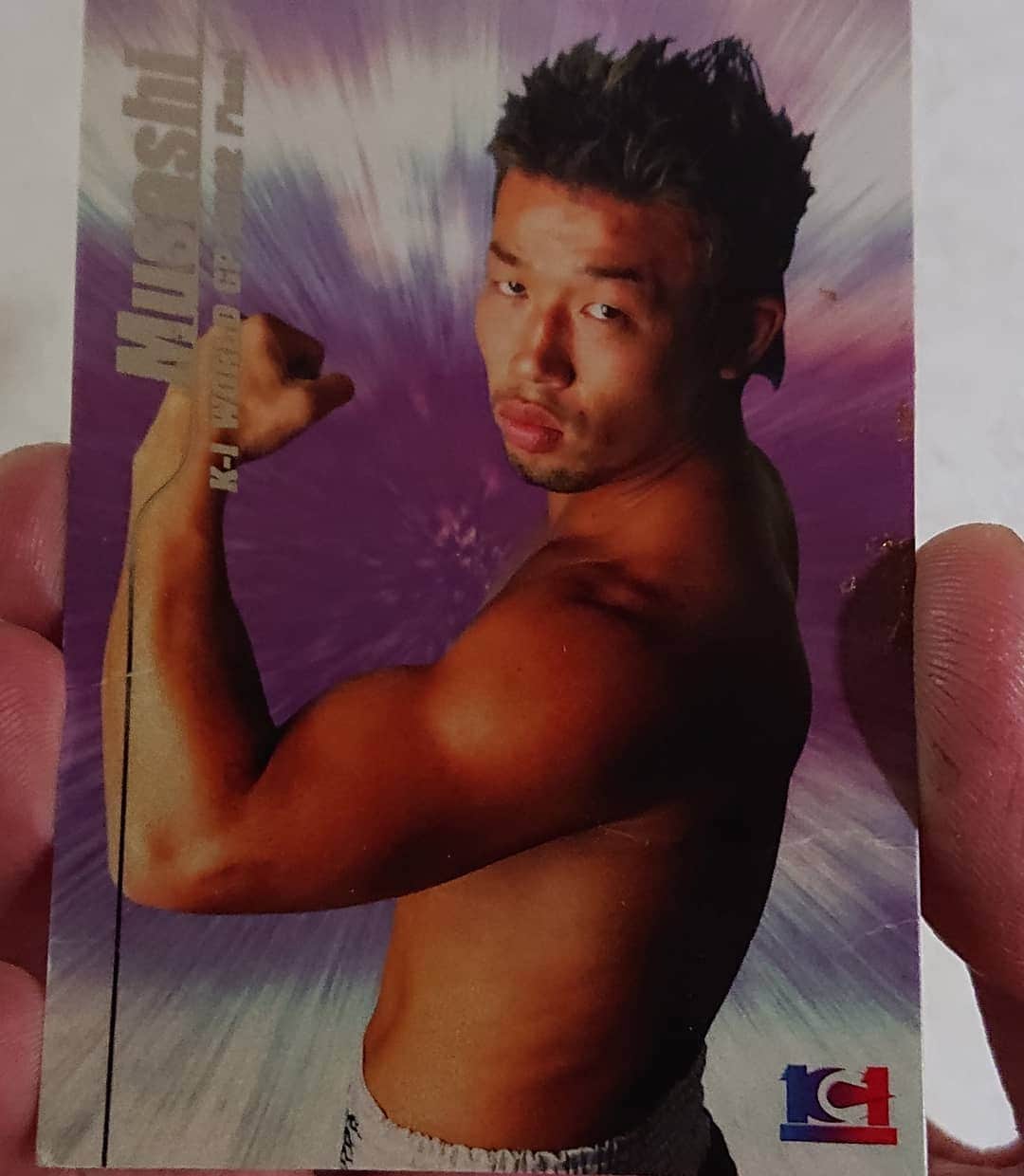 武蔵のインスタグラム：「K-1カードを発見。  #k1 #card  #武蔵 #musashi」