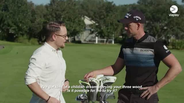 ヘンリク・ステンソンのインスタグラム：「Don’t mess with my 3-wood...」