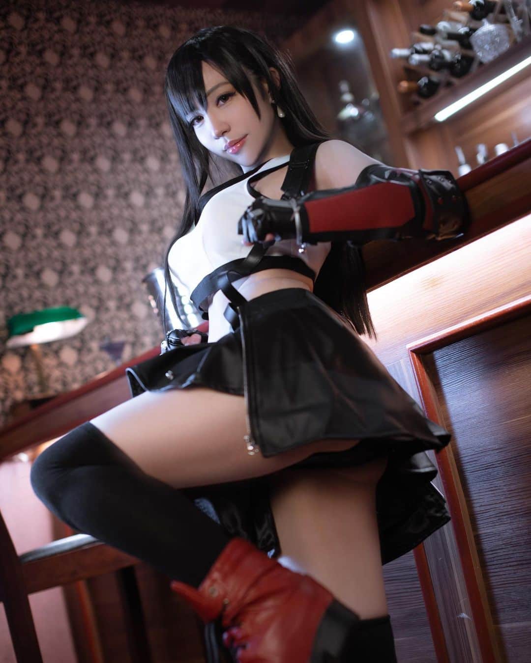 千尋のインスタグラム：「TIFA!! #ff7remake #tifacosplay #tifa #cosplaygirl」
