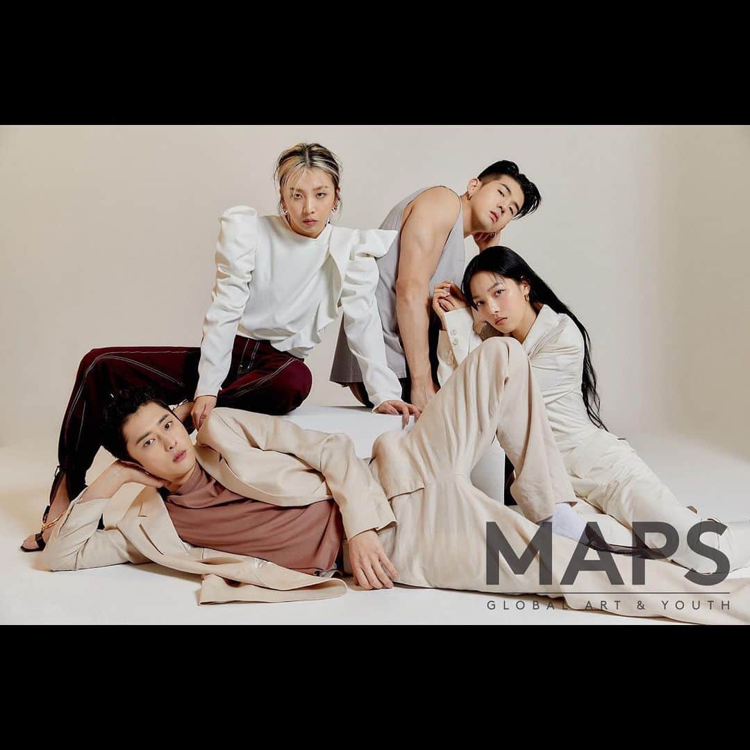チョン・ジウ・ウーさんのインスタグラム写真 - (チョン・ジウ・ウーInstagram)「MAPS MAY ISSUE with KARD!  @mapsworld_seoul . . . . Photography by Kang Hyunin Directed & Styling by TEAM WISEWORKS @wiseworks_official  Stylist_Yoo Jeongeun @jeongeunyoo87  Hair_Kwon Doyeon @i_m.kd Make-up_Kim Seulah @sseulah_kim Model_KARD @official_kard」4月23日 16時26分 - _zziwooo0