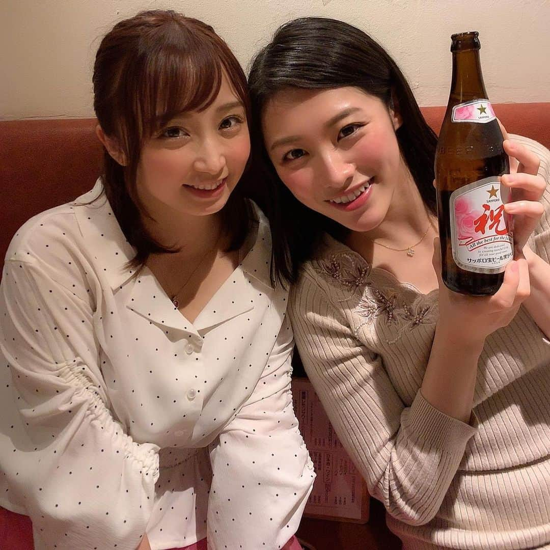 春原未来さんのインスタグラム写真 - (春原未来Instagram)「#きみと歩実 ちゃん #春原未来 #1年前 #1yearsago  #新橋探偵物語  #打ち上げ #afterparty #てっぺん男道場 #渋谷 #shibuya  #sapporobeer #サッポロ生ビール  #祝 #2shot」4月23日 17時09分 - sunohara_miki