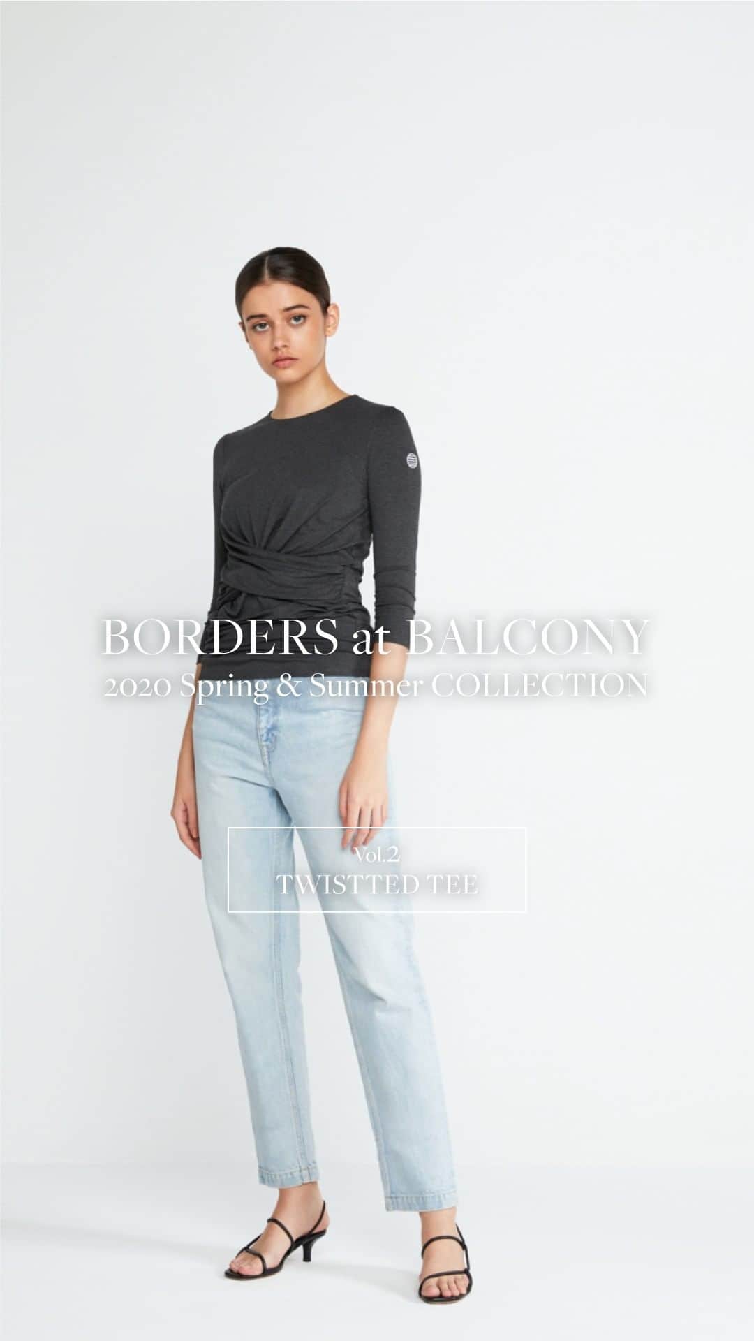 BORDERS at BALCONYのインスタグラム：「2020 Spring & Summer COLLECTION「TWISTTED TEE」のご紹介です。」