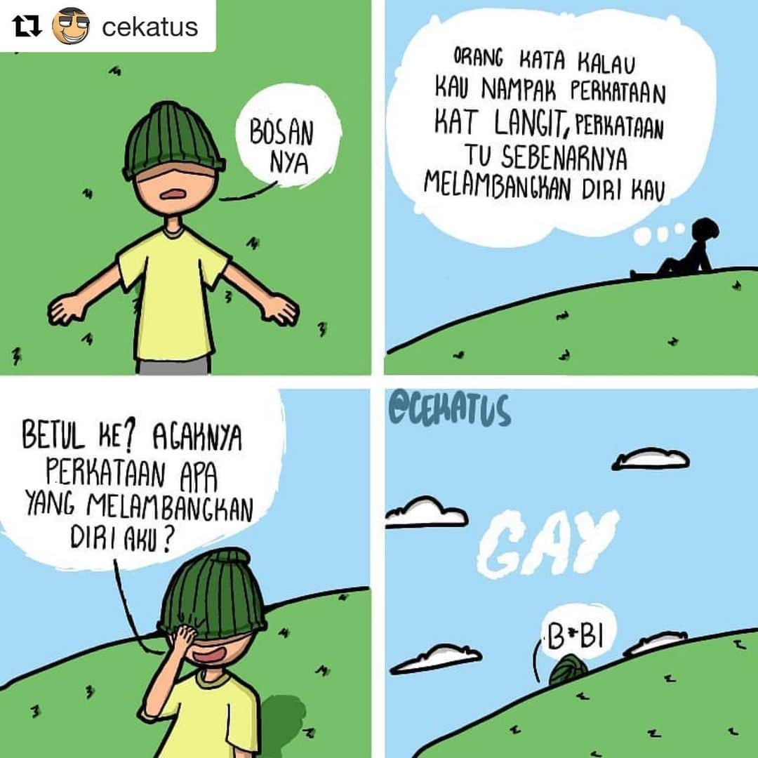 Koleksi Komik Malaysiaさんのインスタグラム写真 - (Koleksi Komik MalaysiaInstagram)「#Repost @cekatus with @get_repost ・・・ Perkataan apa yang melambangkan diri kamu? . . New oc? . . #gengkomik#komikm#komikmalaysia#cartoon#webcomic#comics#comicstrip#illustration#drawing#digitalart#comic#komik#malaysia#art#painting#digitalpainting#humor#gengkomikmalaysia#lawakhambar#komikstrip#komiklawak#lawak#cekatus」4月23日 20時19分 - tokkmungg_exclusive