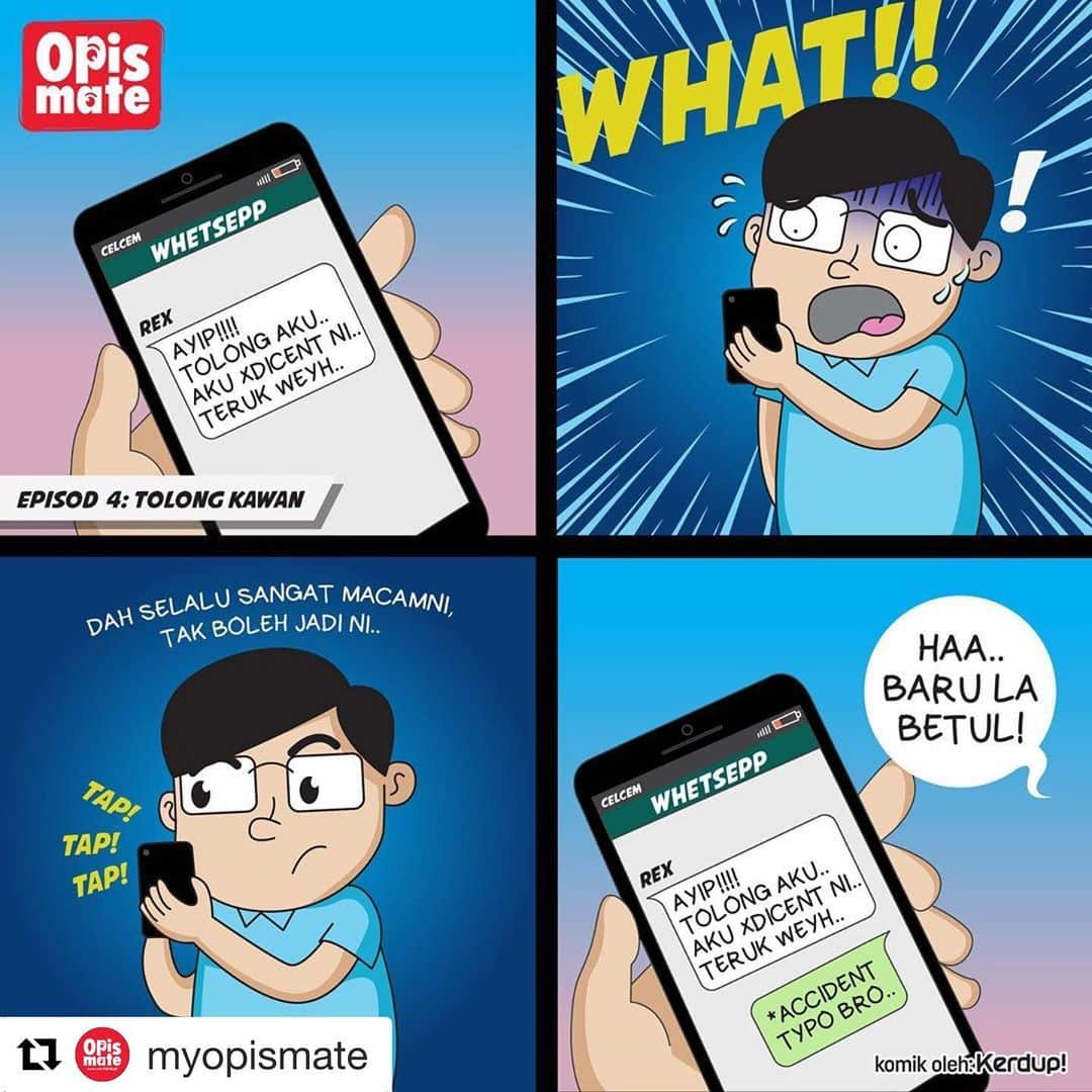 Koleksi Komik Malaysiaさんのインスタグラム写真 - (Koleksi Komik MalaysiaInstagram)「#Repost @myopismate with @get_repost ・・・ Opismate ep4: Tolong Kawan #opismate #komik #comicstrip #malaysia #late #work #komikmalaysia #komiklawak #lawak #kawan #komiklokal #komikstrip #kelakar #instakomik #melayu #melayuboleh #kerjauntukhidup #comics #comicart」4月23日 20時36分 - tokkmungg_exclusive