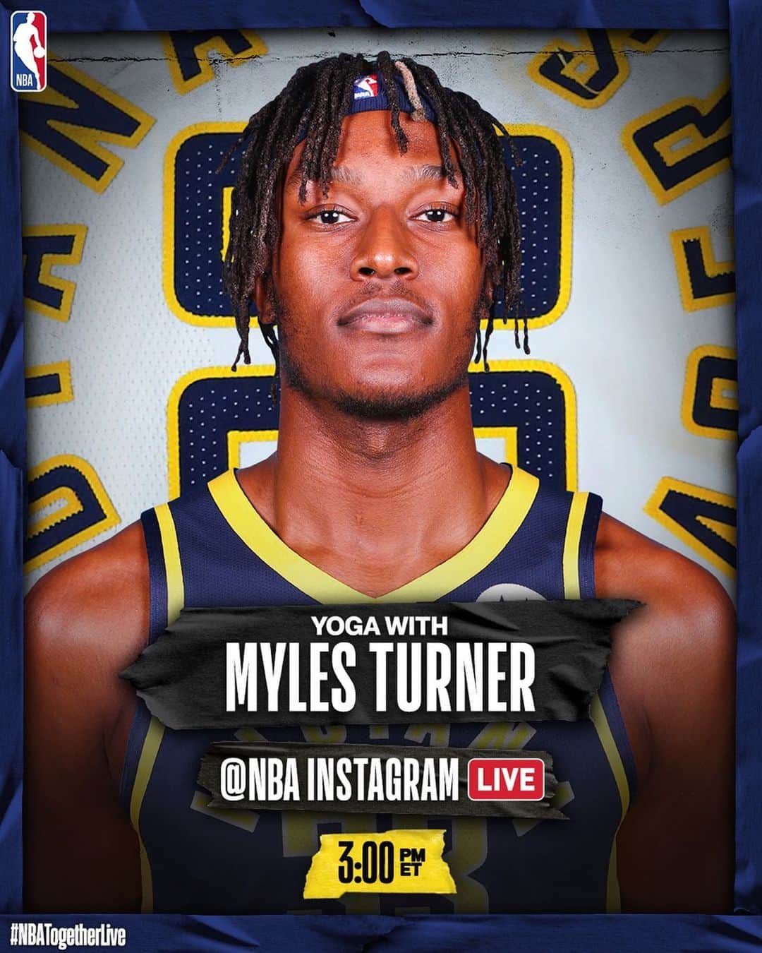 NBAさんのインスタグラム写真 - (NBAInstagram)「🧘‍♂️ @turner_myles of the @pacers is taking over our @NBA IG Live at 3:00pm/et for a special yoga session! #NBATogetherLive」4月23日 21時05分 - nba