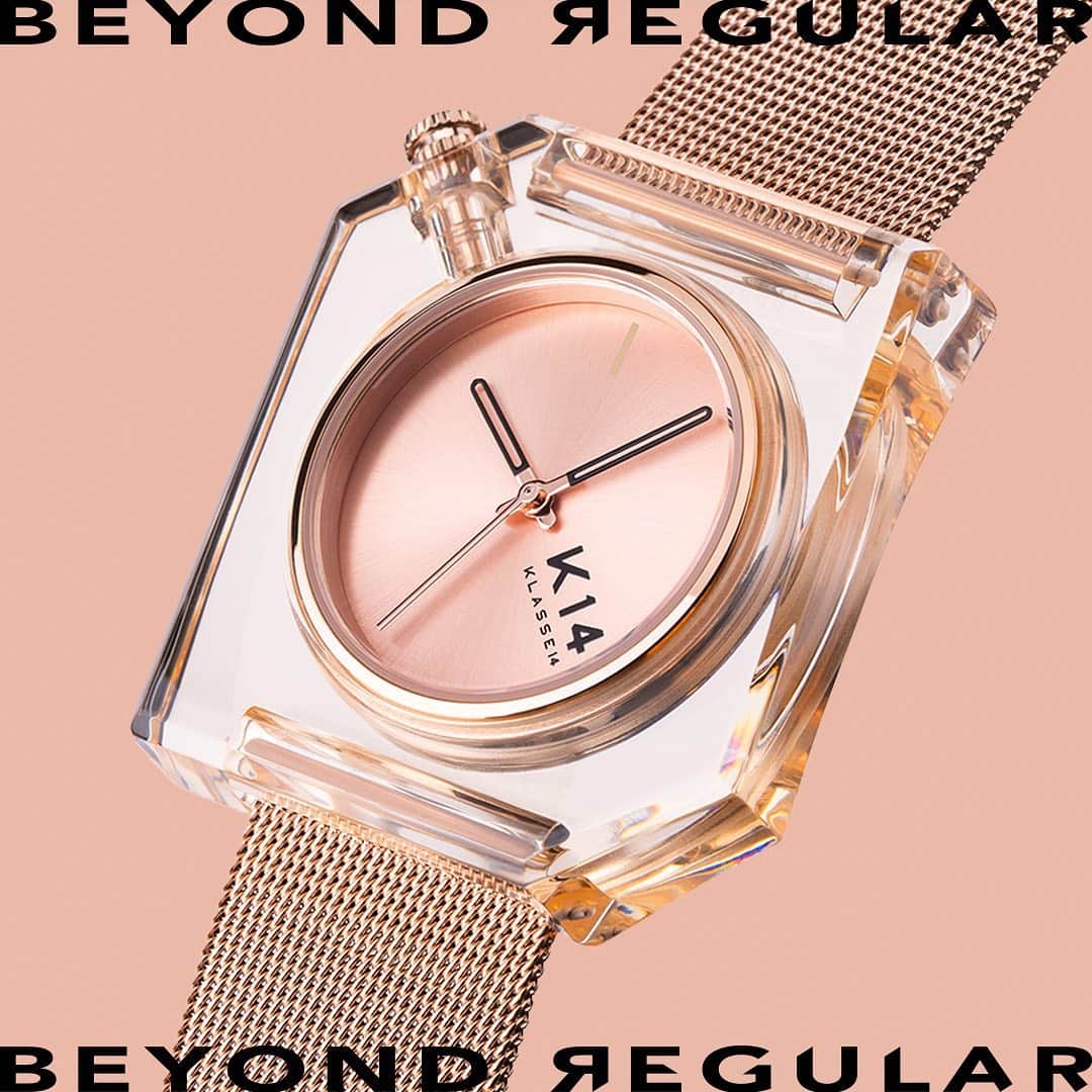 のインスタグラム：「One way to elevate your rose gold accessories? Pair them with mesh... in this case, mesh straps. #klasse14 #k14 #ordinarilyunique #fashion #fashionaccessories #lifestyle #watch #newcollection #newlaunch #beyondregular」