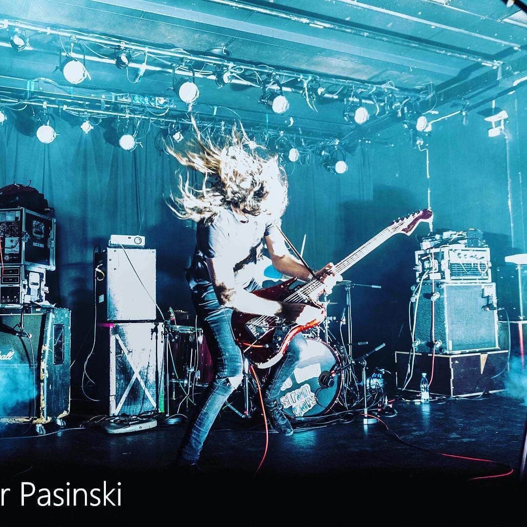 A Place to Bury Strangersのインスタグラム：「#staystrong #staysafe #stayhome #hairdemon  April 10, 2018 at @musikloppen Copenhagen, Denmark  Photo by @kasp81  #aplacetoburystrangers #aptbs #loppen #copenhagen #denmark」