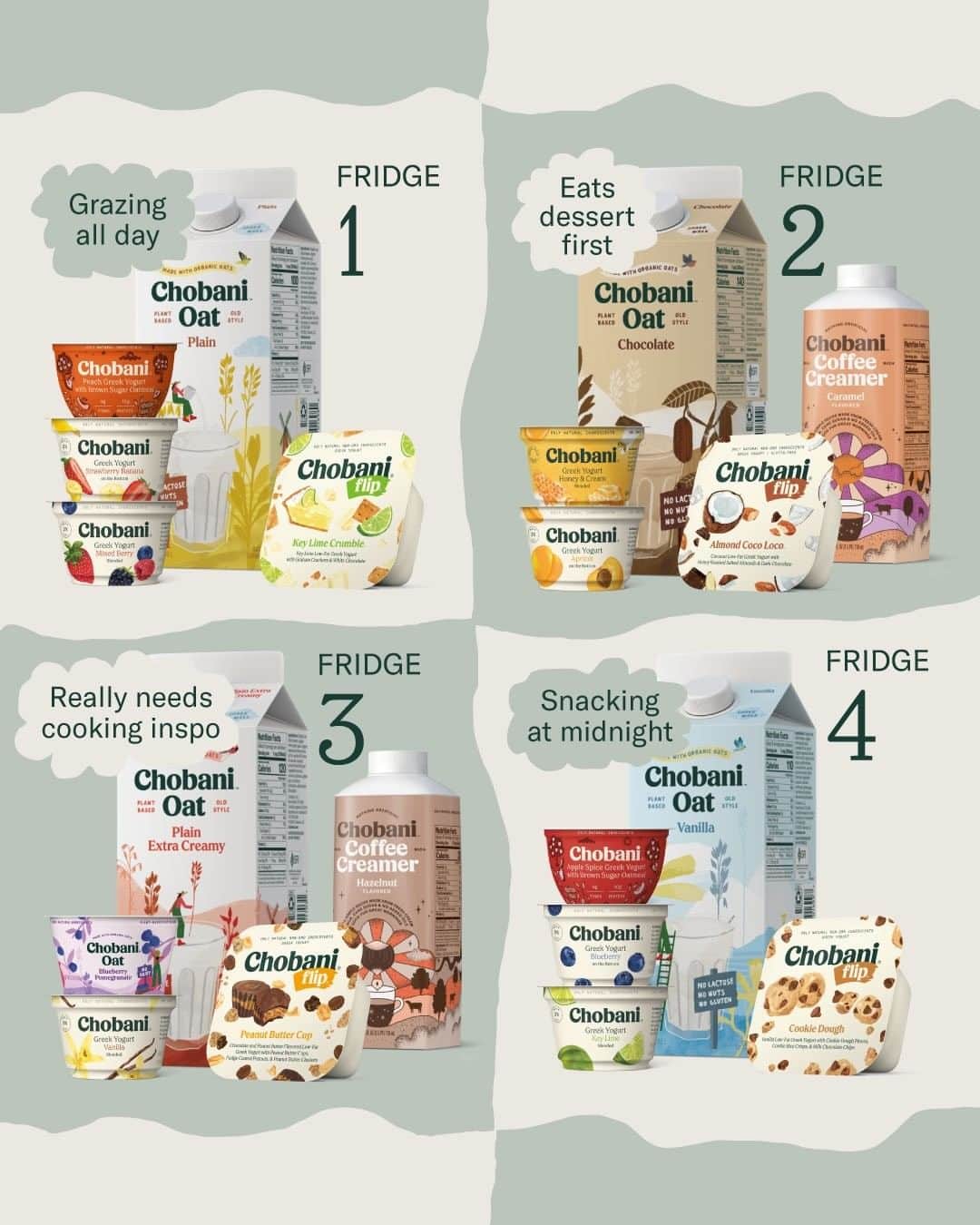Chobaniのインスタグラム：「You can only pick one … Which fridge do you want in *your* kitchen?」