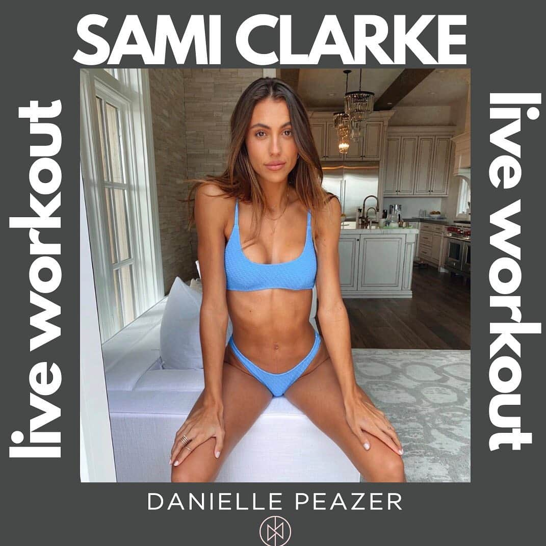 ダニエル・ピーザーさんのインスタグラム写真 - (ダニエル・ピーザーInstagram)「Not gonna lie, my daily workouts on @daniellepeazermethod have been poppin off, so I thought it was only fair to share the good vibes with this page too which is why tomorrow at 6pm (GMT) I’m going to be going live with none other than one of my girl crushes @samiclarke 💕 She’s got a booty burn planned for us and I know you guys are gonna love her workouts if you don’t already. See you here tomorrow at 6pm (GMT) 🙌🏼🔥 #stayhome #workout #fitness」4月24日 1時19分 - daniellepeazer