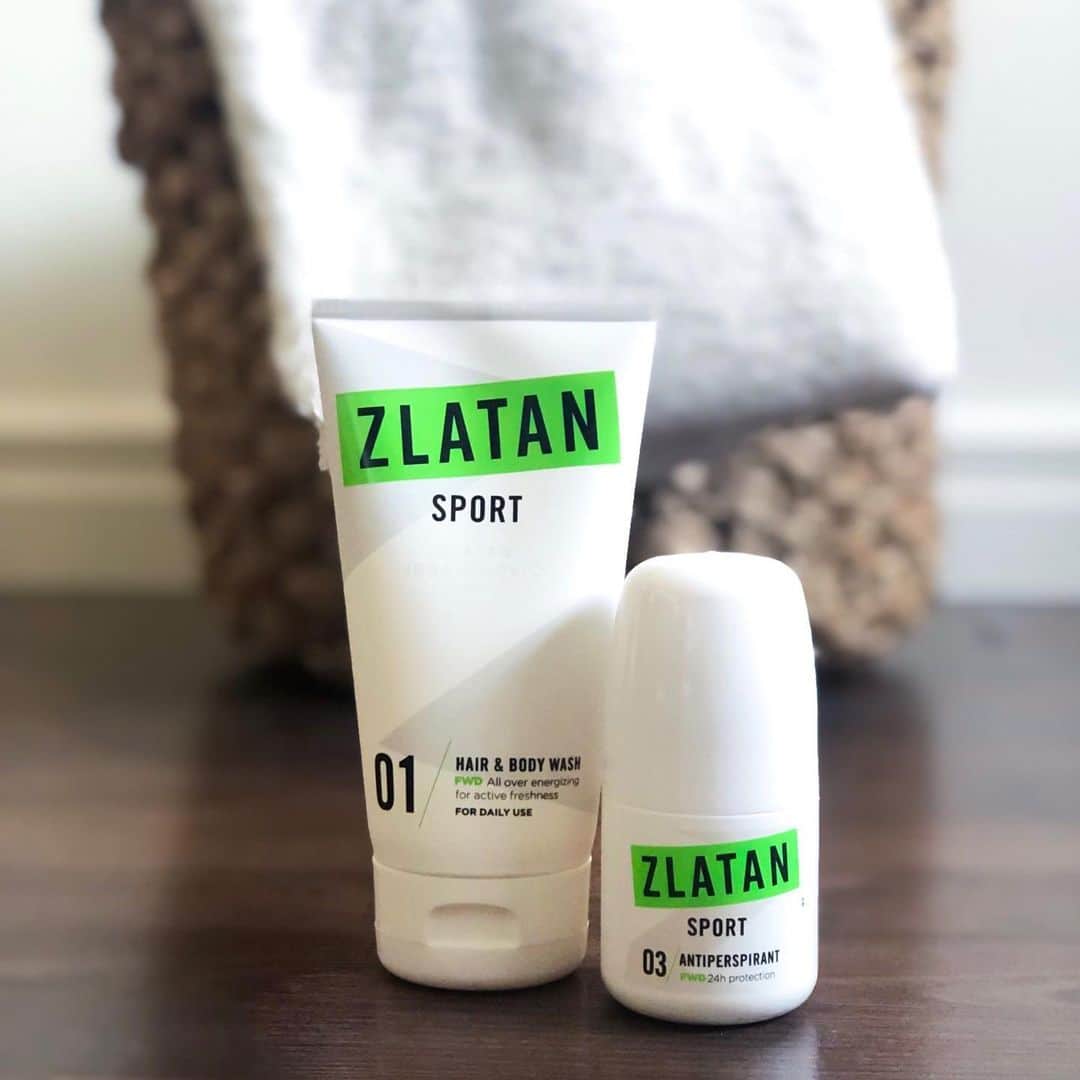 Zlatan Ibrahimović Parfumsのインスタグラム：「The perfect duo - ZLATAN SPORT FWD Hair & Body Wash together with ZLATAN SPORT FWD Deoroll will make the fragrance of sporty freshness last all day long!  Prepare, be confident, move forward  #zlatansport (EU Shipping Only)」