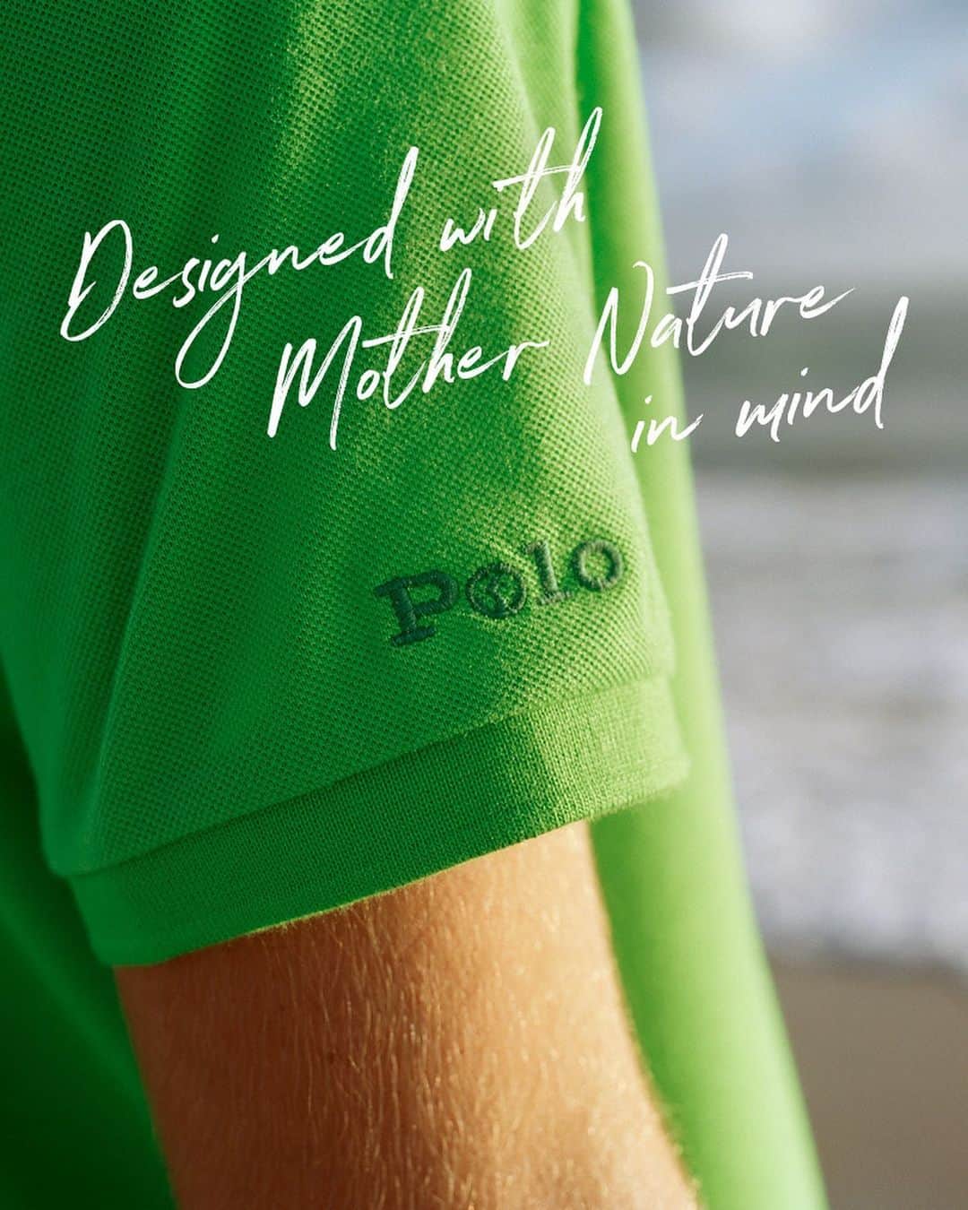 Polo Ralph Laurenさんのインスタグラム写真 - (Polo Ralph LaurenInstagram)「We believe the future is sustainable.  That’s why we created #TheEarthPolo. Each shirt is made using an average of 12 plastic bottles and dyed using a unique waterless application.  Learn more about our sustainability pledge via the link in bio.  #PoloRalphLauren」4月24日 1時32分 - poloralphlauren