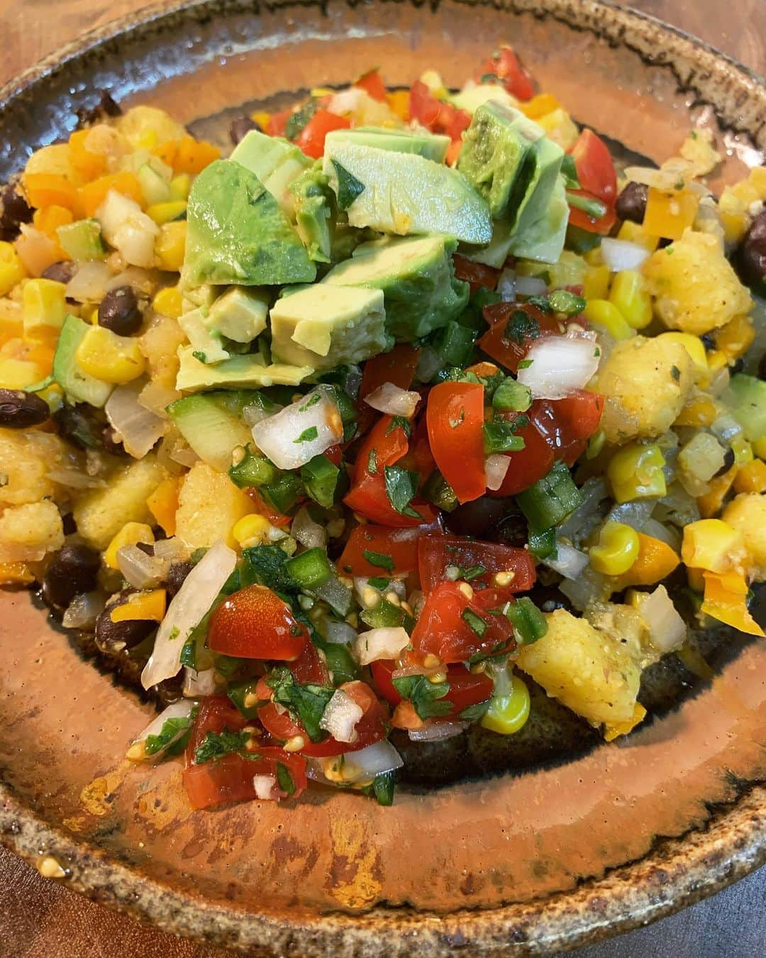 ginger and sproutさんのインスタグラム写真 - (ginger and sproutInstagram)「Polenta kitchen sink with fresh Pico.」4月24日 4時42分 - gingerandsprout