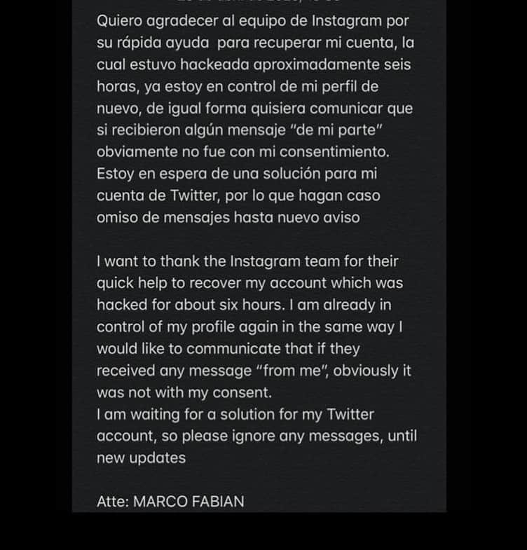 マルコ・ファビアンのインスタグラム：「🙌🏻」