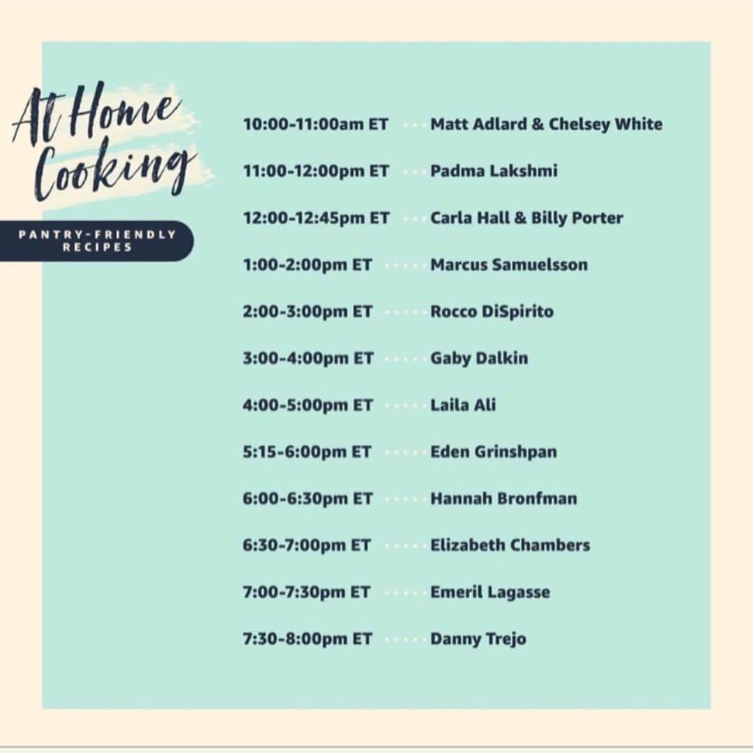 Elizabeth Chambers Hammerさんのインスタグラム写真 - (Elizabeth Chambers HammerInstagram)「Hello, lovelies! I’ve partnered with @amazonlive and chefs across America to host At Home Cooking, a live streamed cook-a-thon to support @feedingamerica. With a network of over 200 food banks, @feedingamerica delivers more than 4 billion meals each year to people facing hunger in communities across the country and today, we will be raising funds to provide meals to those in need. Tune in TODAY until 8pm ET. Link in bio. ❤️」4月24日 6時36分 - elizabethchambers