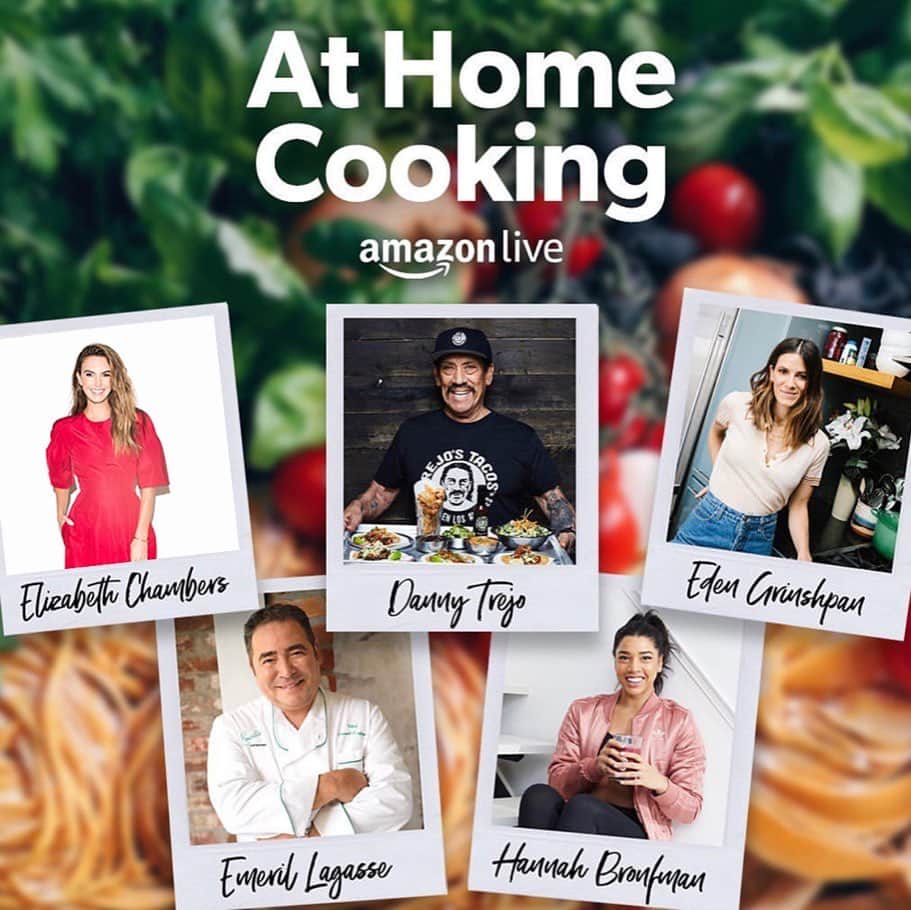Elizabeth Chambers Hammerのインスタグラム：「Hello, lovelies! I’ve partnered with @amazonlive and chefs across America to host At Home Cooking, a live streamed cook-a-thon to support @feedingamerica. With a network of over 200 food banks, @feedingamerica delivers more than 4 billion meals each year to people facing hunger in communities across the country and today, we will be raising funds to provide meals to those in need. Tune in TODAY until 8pm ET. Link in bio. ❤️」