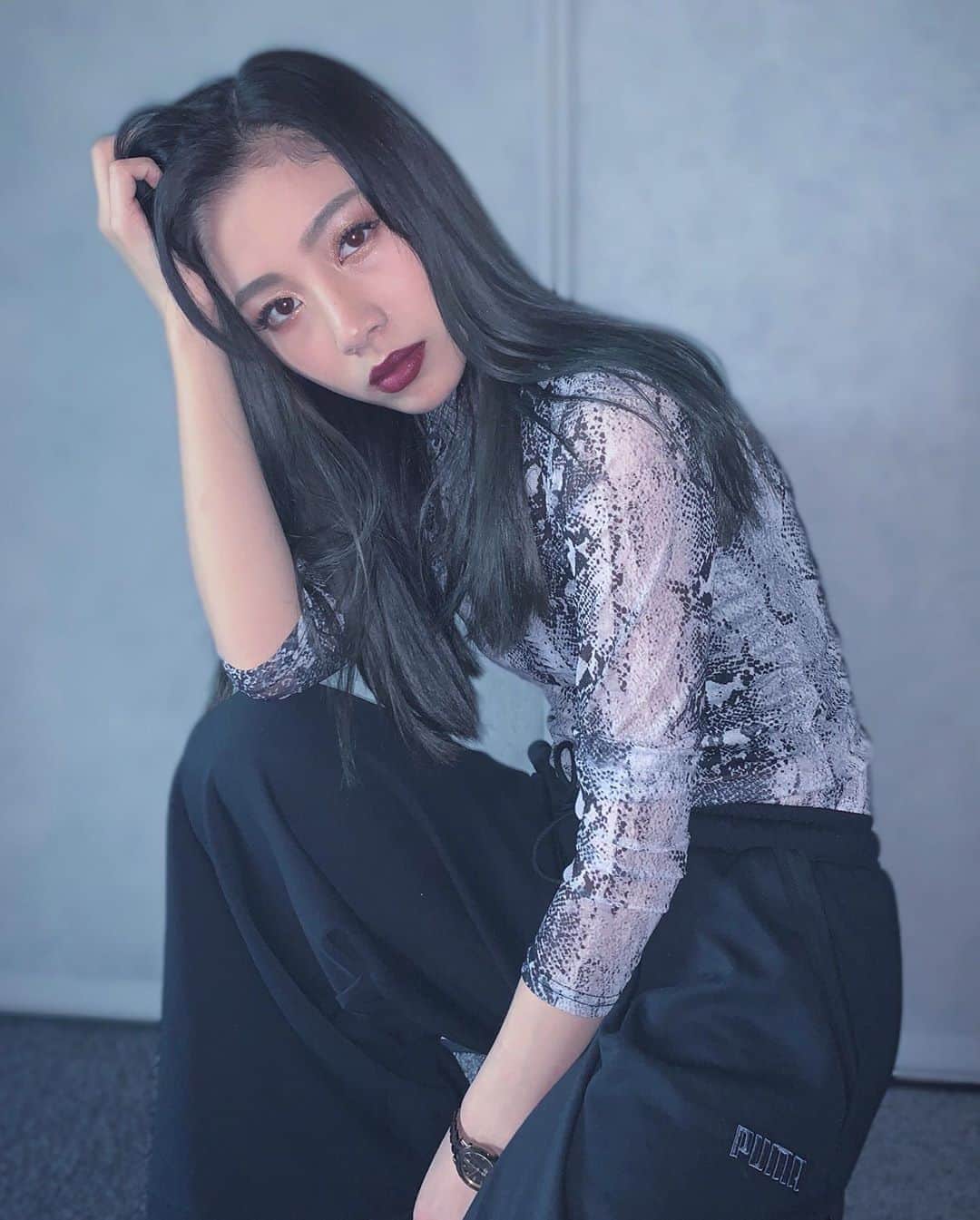 honoka のインスタグラム：「髪のびてきた。﻿ ﻿ #PLUSPUMASTYLE #PUMA #プーマ #pr @pumajapan﻿」