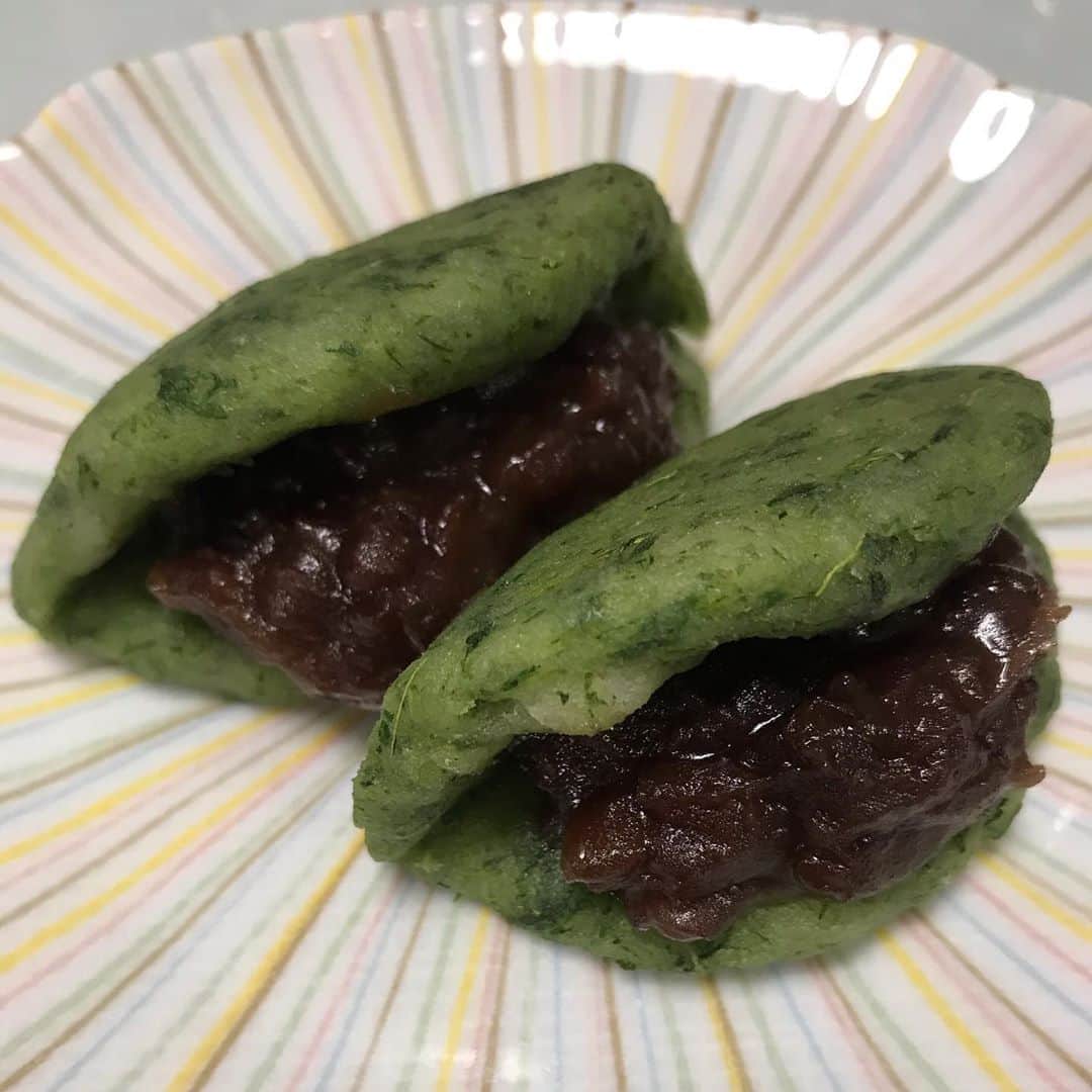 Karinさんのインスタグラム写真 - (KarinInstagram)「Bean pasts in between handmade mochi with japanese wormwood よもぎ餅を作るのってめちゃくちゃ大変なのね… でも、とっても体に良さそうな香りがしました。  #cuisinekaori #stayhome #sweets #wormwood #japan #japanese #yolo  #instagood #instadaily #tflers #modeling #model  #dietitian #organic #オーガニック #管理栄養士 #食事相談 #ダイエット #野菜ソムリエ #美容 #美活 #おうち時間 #カリンズキッチン」4月24日 17時19分 - kaorikarin_u