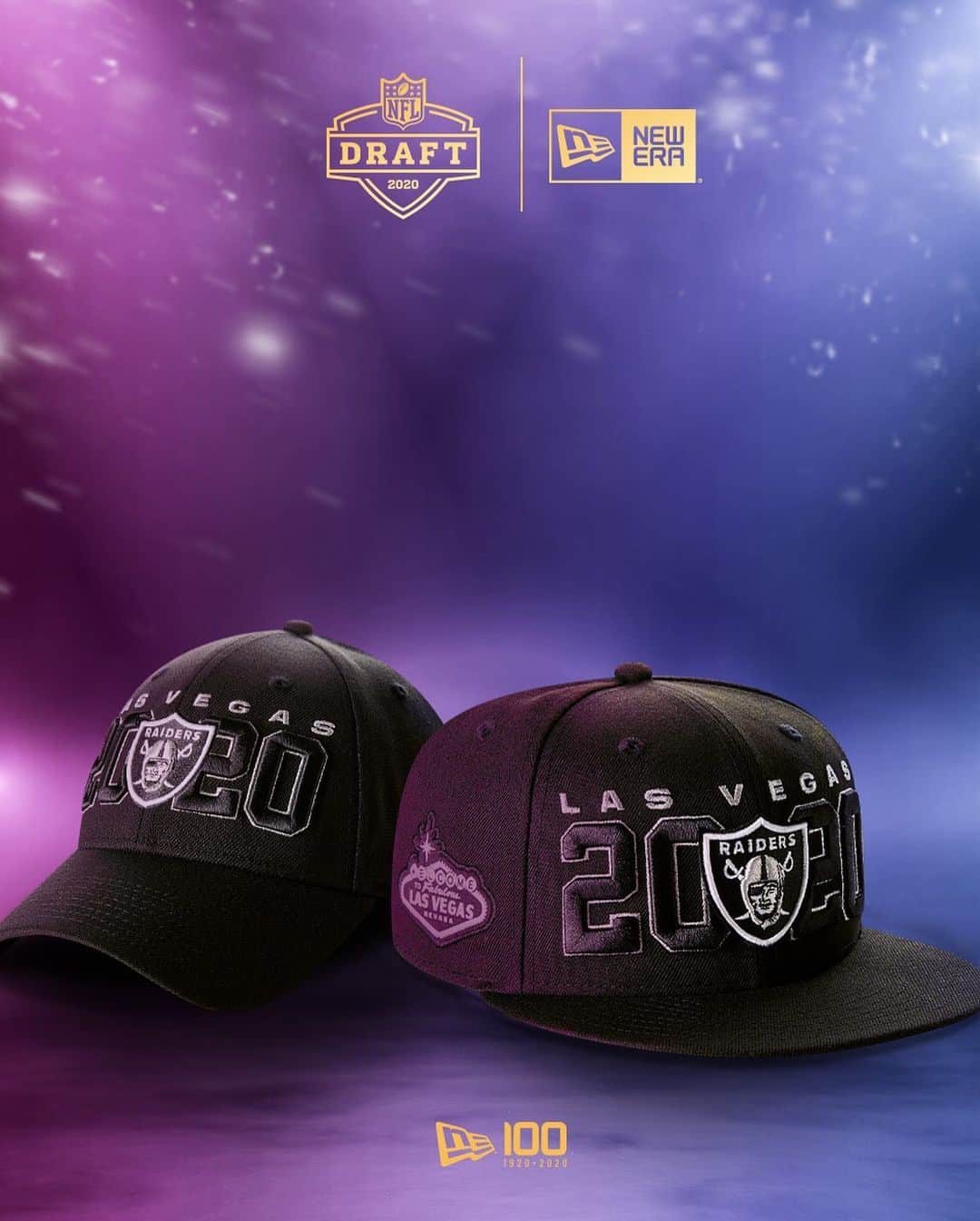 ニューエラ・キャップのインスタグラム：「Officially official. Start your Las Vegas Raiders #NewEraCap Collection now at neweracap.com. ☠️ link in bio」