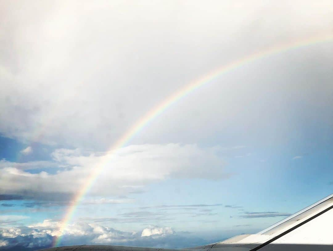 はらさんのインスタグラム写真 - (はらInstagram)「思い出し癒し写真  ダブルレインボー🌈✨🌈✨ イェエエエエエエエエエエエエイ‼️٩( ᐛ )و  虹みたらサイズ関係なく 嬉しい✌️🌈✨ #虹🌈  #ダブルレインボー🌈🌈 #✨ #✌️✌️ #思い出し癒し写真  #yeahhhhhh!!!!!!!!」4月24日 11時11分 - univershara