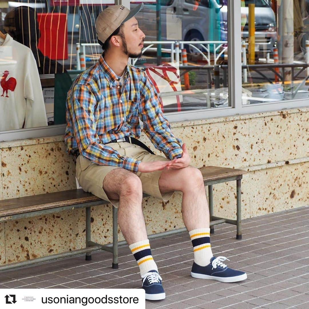 インディビジュアライズド シャツさんのインスタグラム写真 - (インディビジュアライズド シャツInstagram)「From @usoniangoodsstore ! #Repost @usoniangoodsstore with @make_repost ・・・ @yuto.takanashi in the new plaid button-down shirt from @individualizedshirts_usa . Classicly styled with an athletic touch with the help of @americantrench 's Retro Striped Sock.  Online store and blog link in bio.  #usoniangoodsstore #ivy #prepp #preppystyle #ametora #classic #classicmenswear #madeinusa #individualizedshirts #customshirts #americantrench #sperrycloud #sperry #billskhakis #rowingblazers #athletic #」4月24日 11時31分 - individualizedshirts_japan