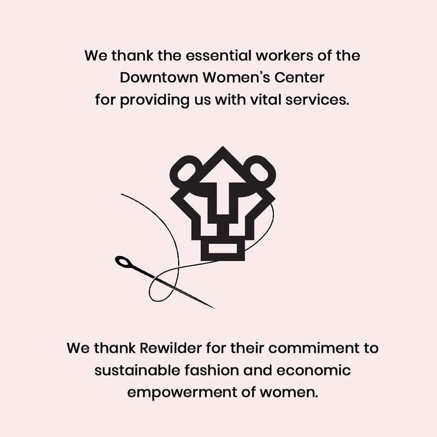 Olivia Browerさんのインスタグラム写真 - (Olivia BrowerInstagram)「My wonderful agency @thelionsla has partnered with @rewildergoods to supply non-medical, reusable and sustainable face masks to the Downtown Women’s Center in Los Angeles @dwcweb 💛💛 check the link in my bio to donate and find more information to help 🥰」4月24日 12時11分 - oliviabrower_