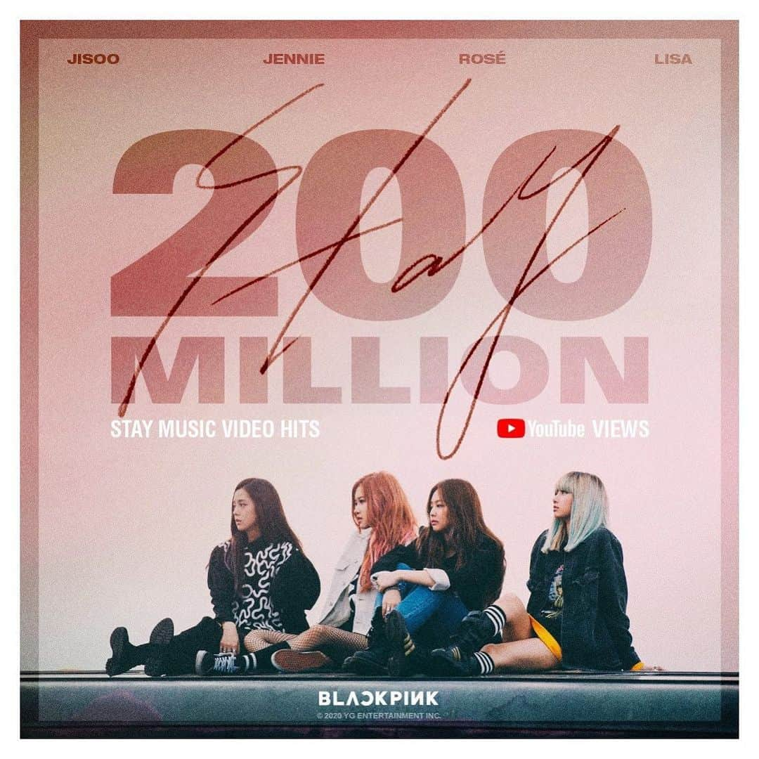 BLACKPINKさんのインスタグラム写真 - (BLACKPINKInstagram)「#BLACKPINK #블랙핑크 #STAY #MV #200MILLION #YOUTUBE #YG」4月24日 18時49分 - blackpinkofficial