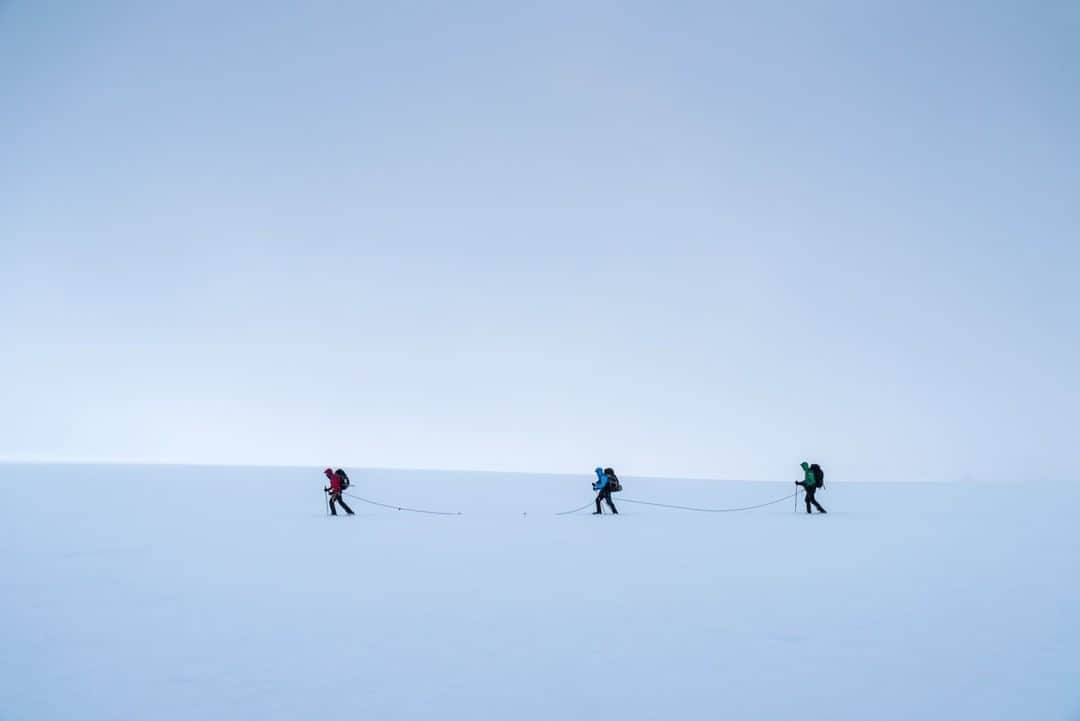 National Geographic Travelさんのインスタグラム写真 - (National Geographic TravelInstagram)「Photo by @michaelclarkphoto | Mountaineers have been practicing physical distancing for centuries to protect one another from falling into a crevasse. Now we as a society are physically distancing ourselves to keep each other healthy. It isn’t 100 percent possible for everyone to stay home, as we still need certain resources—and thank goodness for those on the front lines. Thank you for your hard work. Interestingly, even though we are practicing physical distancing, I feel like I have connected with friends more often than during normal times. In a similar manner, when climbing on a rope, you are often far from your partner but form a close bond through the experience. #stayhome #stayhealthy #patagonia #chile #argentina」4月24日 17時08分 - natgeotravel